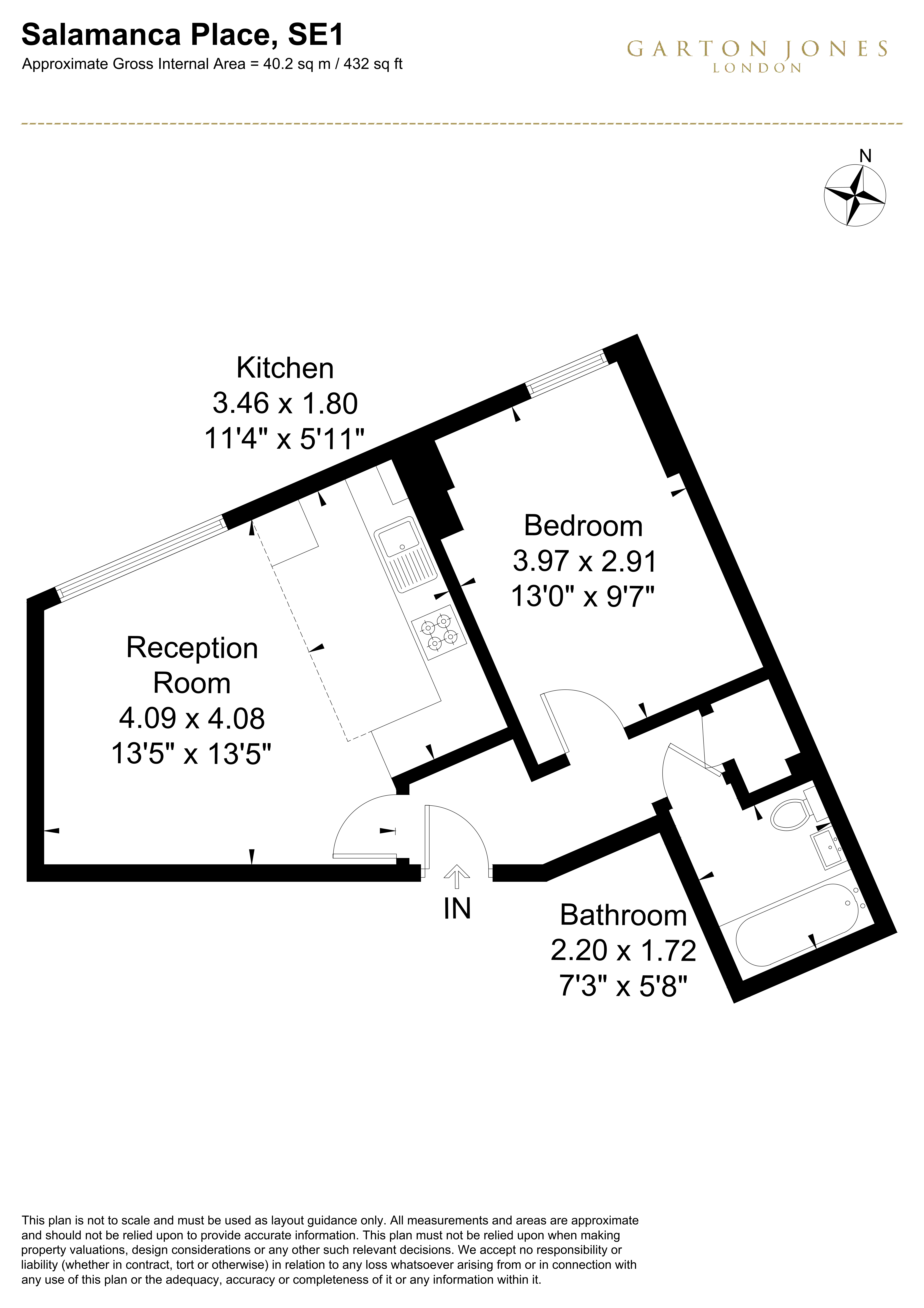 39, 6 Salamanca Place, London floorplan