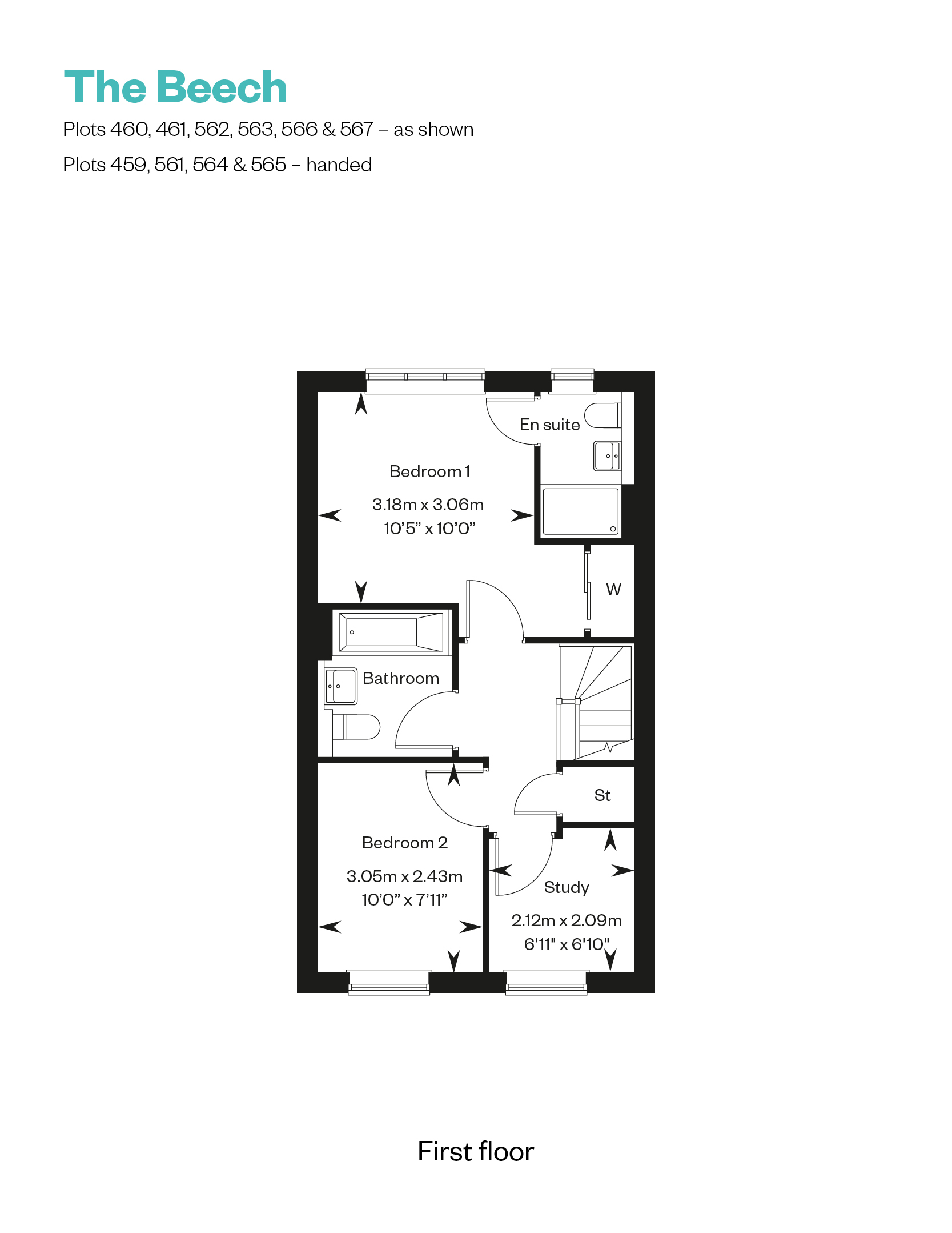 565, 18 Goshawk Road, Lancing, Bn15 9Gt floorplan