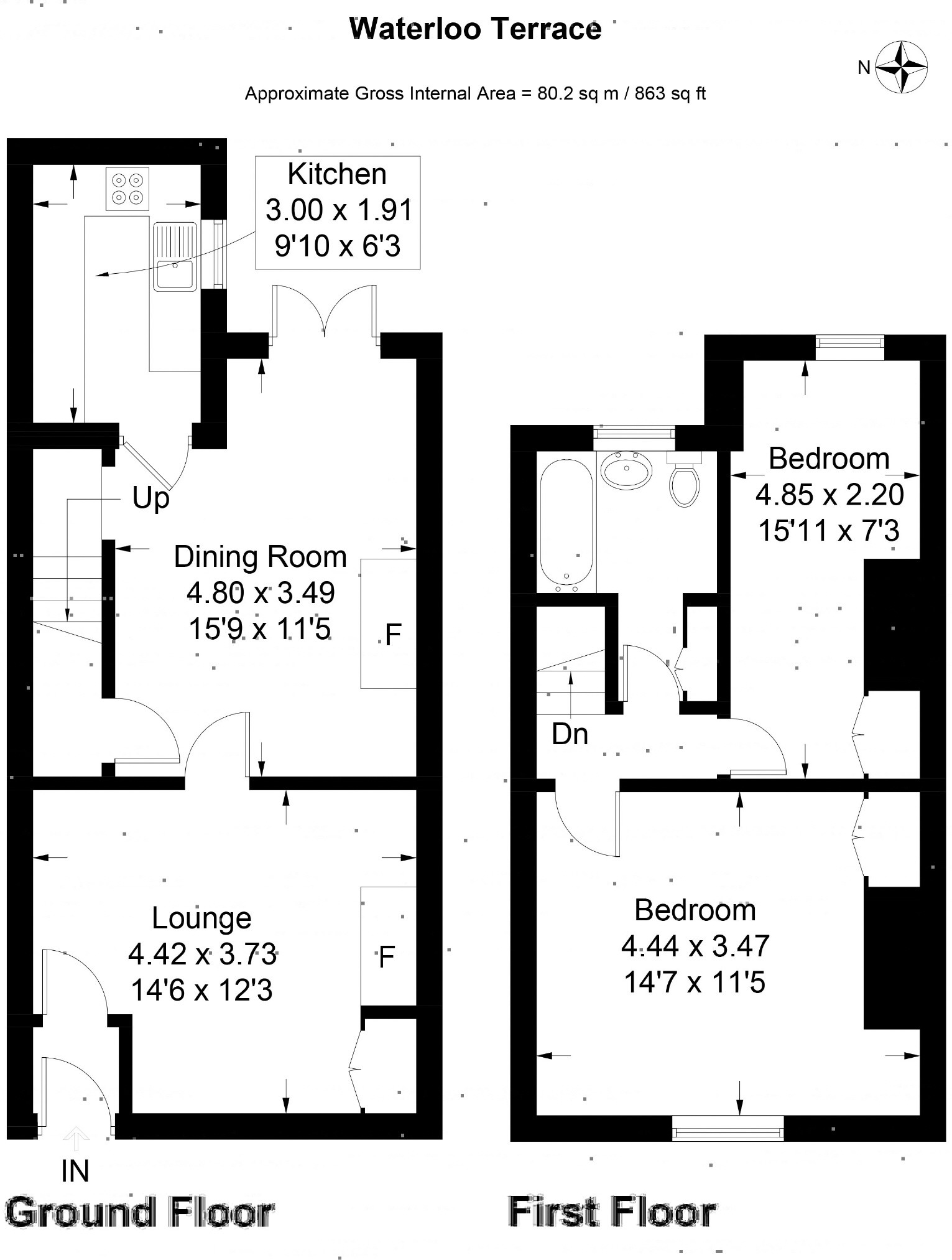 2 Bedrooms Terraced house for sale in Waterloo Terrace, Ashton-On-Ribble, Preston PR2
