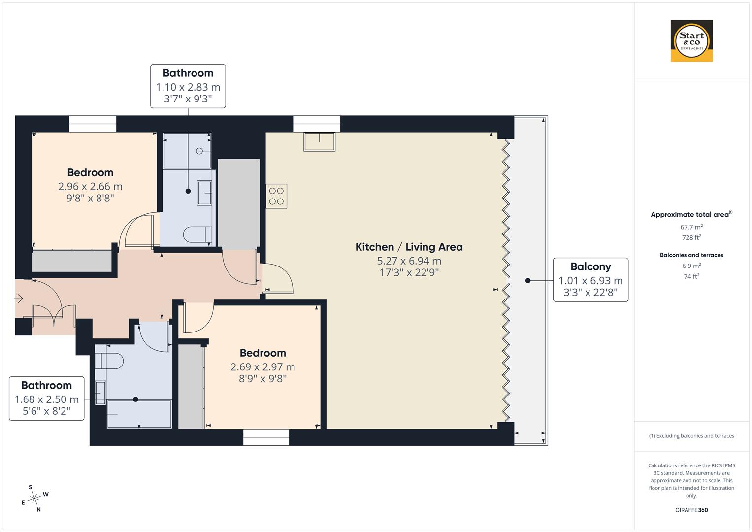 26 Zenith, Watergate Road, Newquay floorplan