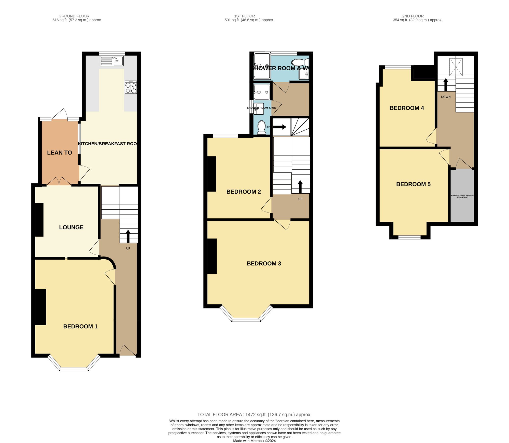 3 Topsham Road, Exeter floorplan