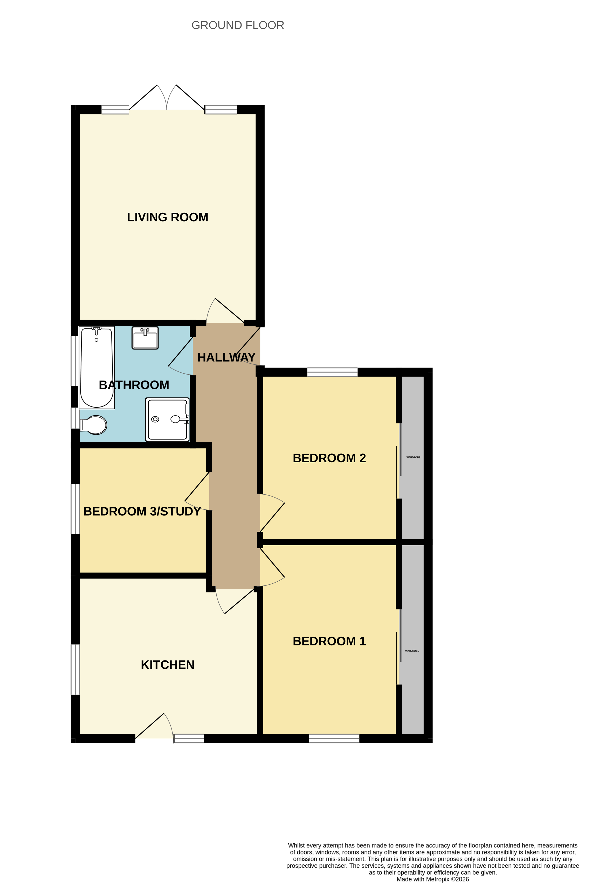 1, Church Close, Great Yarmouth floorplan