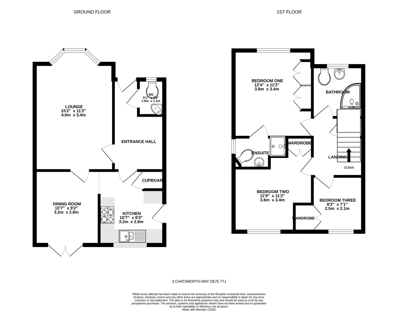 3, Chatsworth Way, Heanor floorplan
