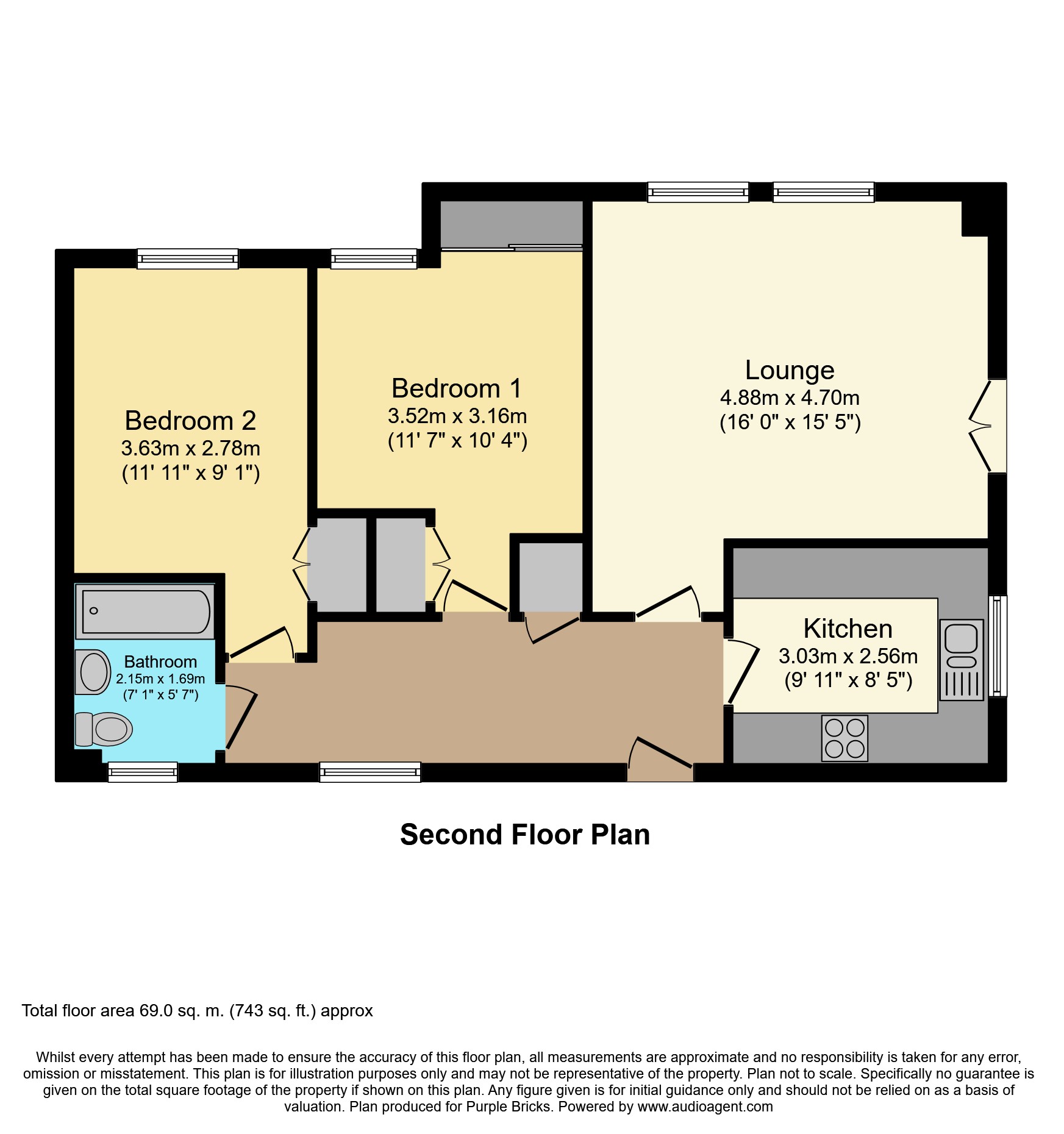 2 Bedrooms Flat for sale in Sergeants Place, Caterham CR3