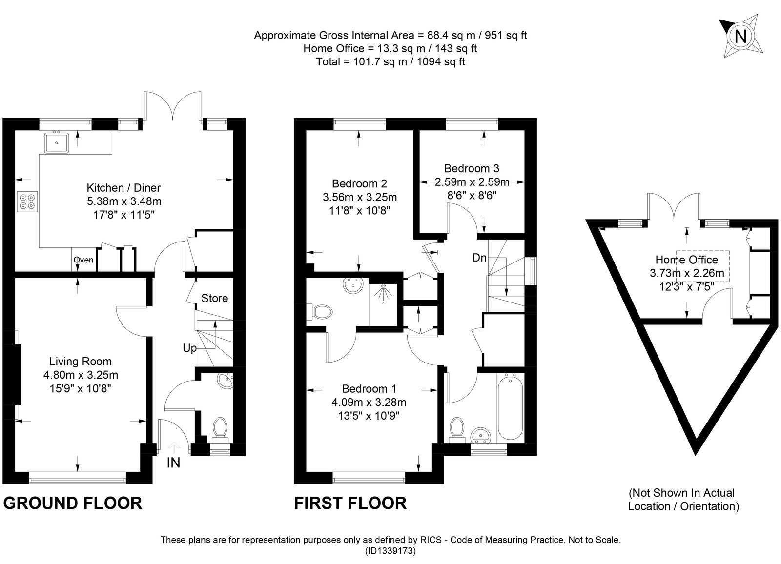 8, Northdown Way, Alton floorplan