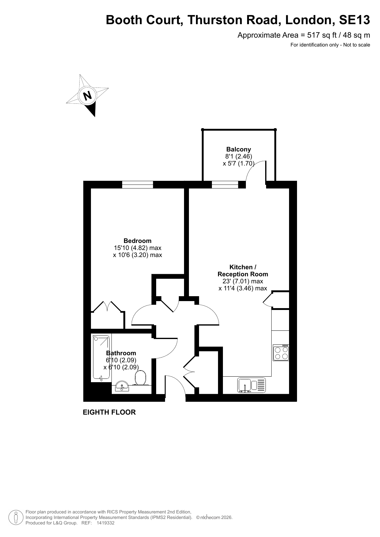 Thurston Road, Lewisham floorplan