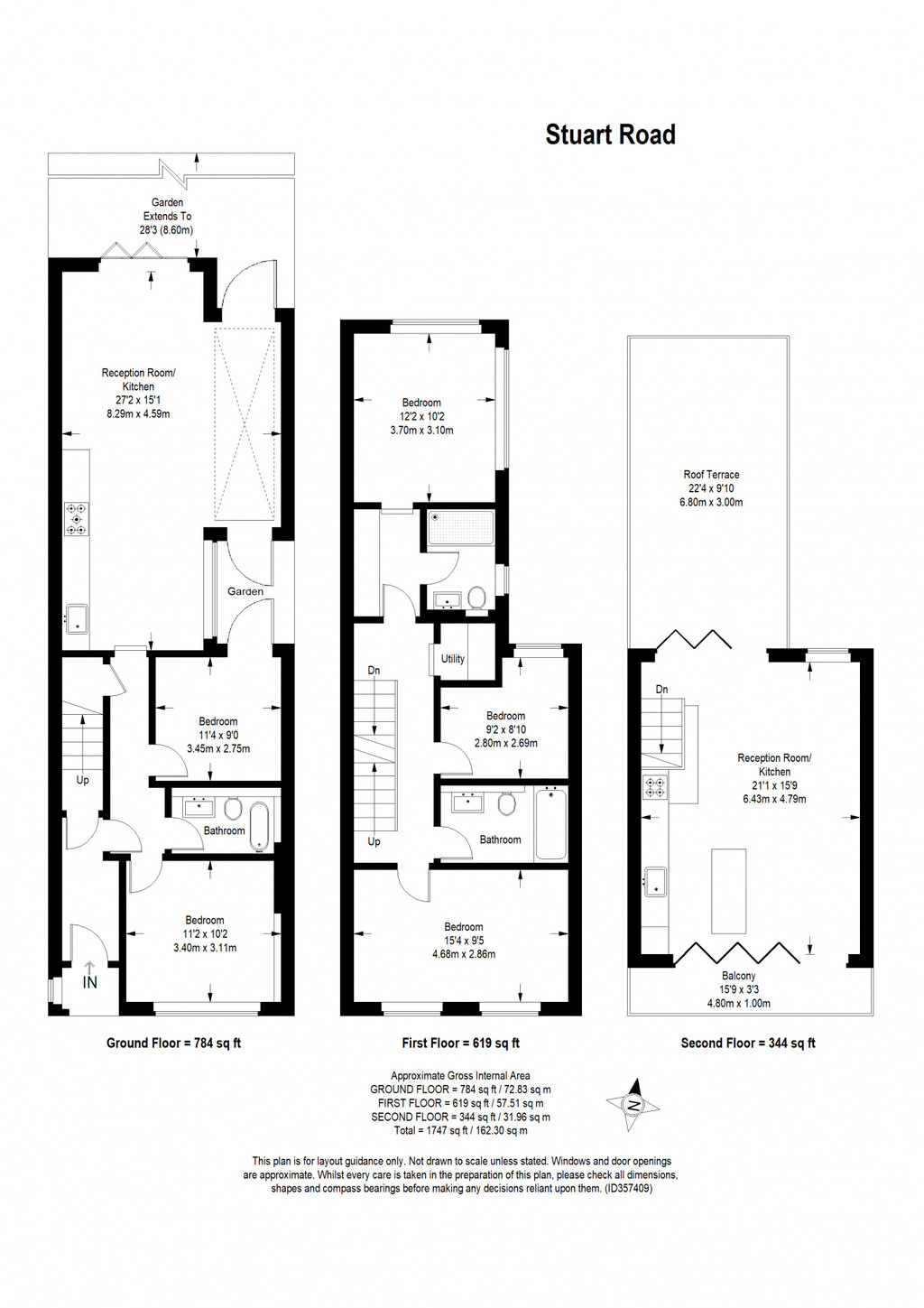 45, Stuart Road, Nunhead floorplan