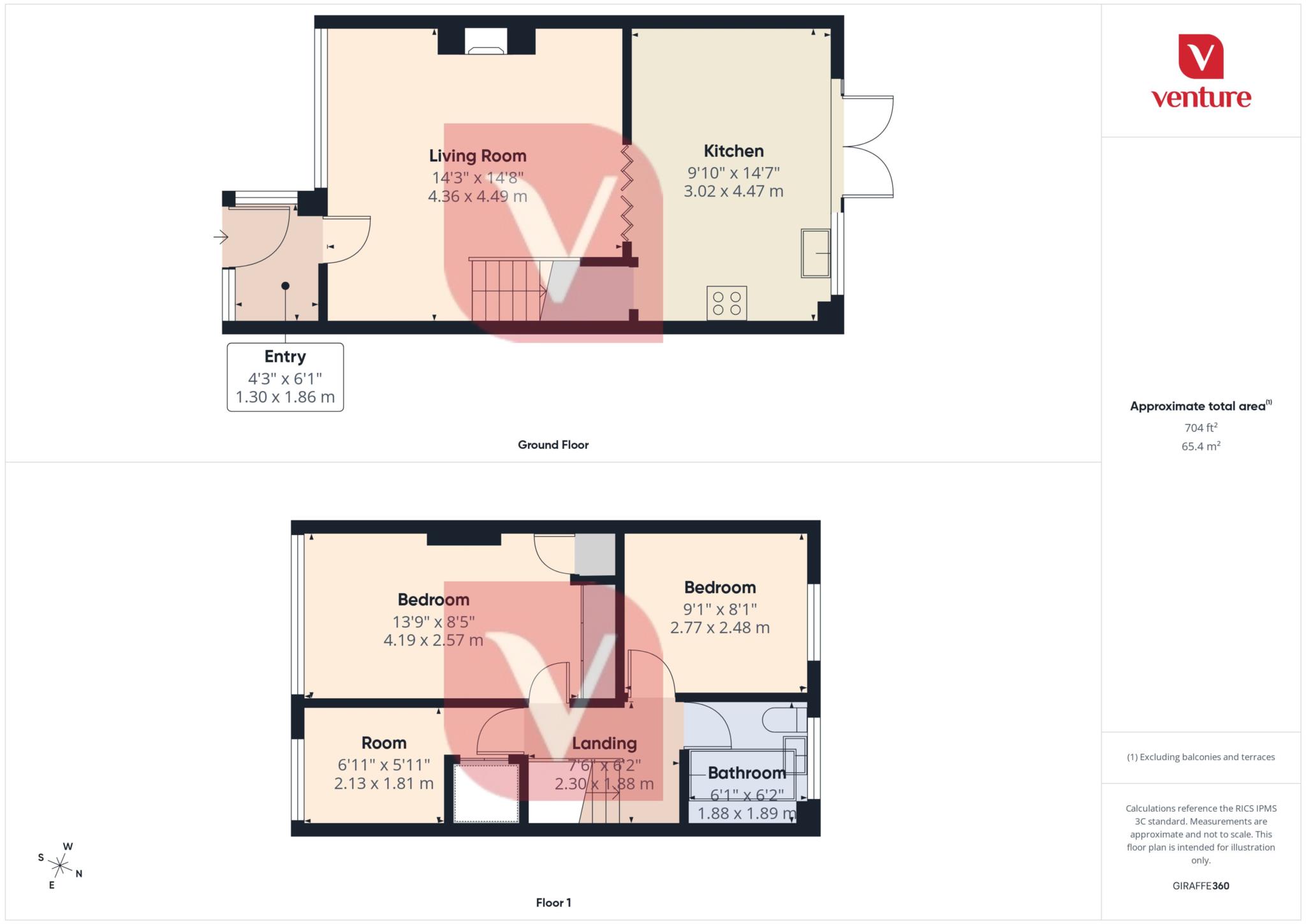 33, Boxted Close, Luton floorplan