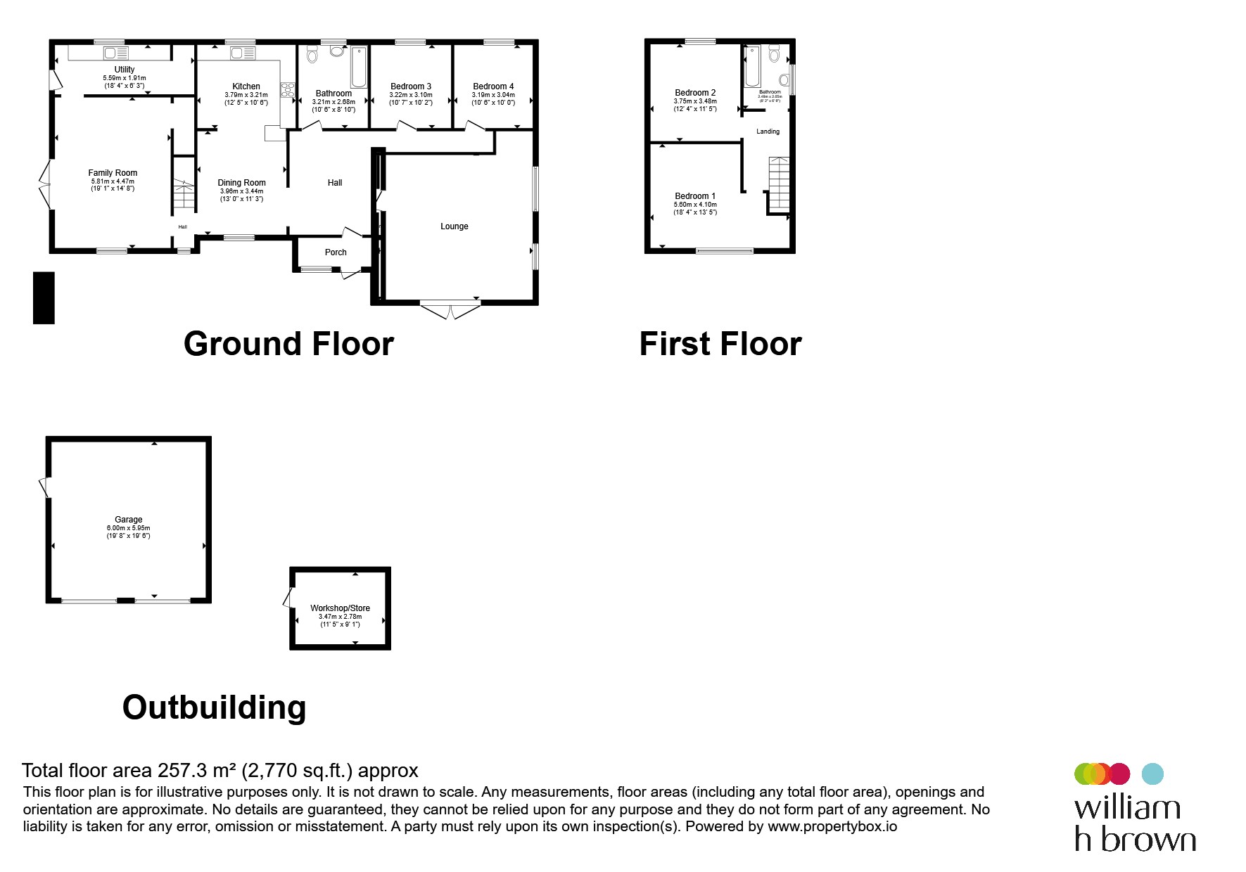Ashlaw House, Euximoor Drove, Wisbech floorplan