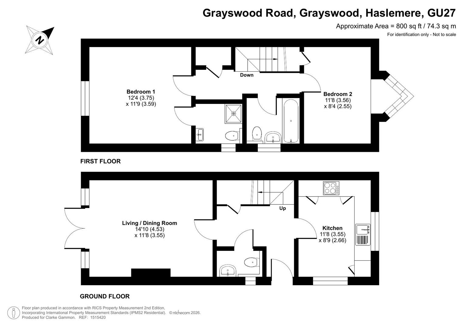 1 Grayswood Mews, Grayswood Road, Haslemere floorplan