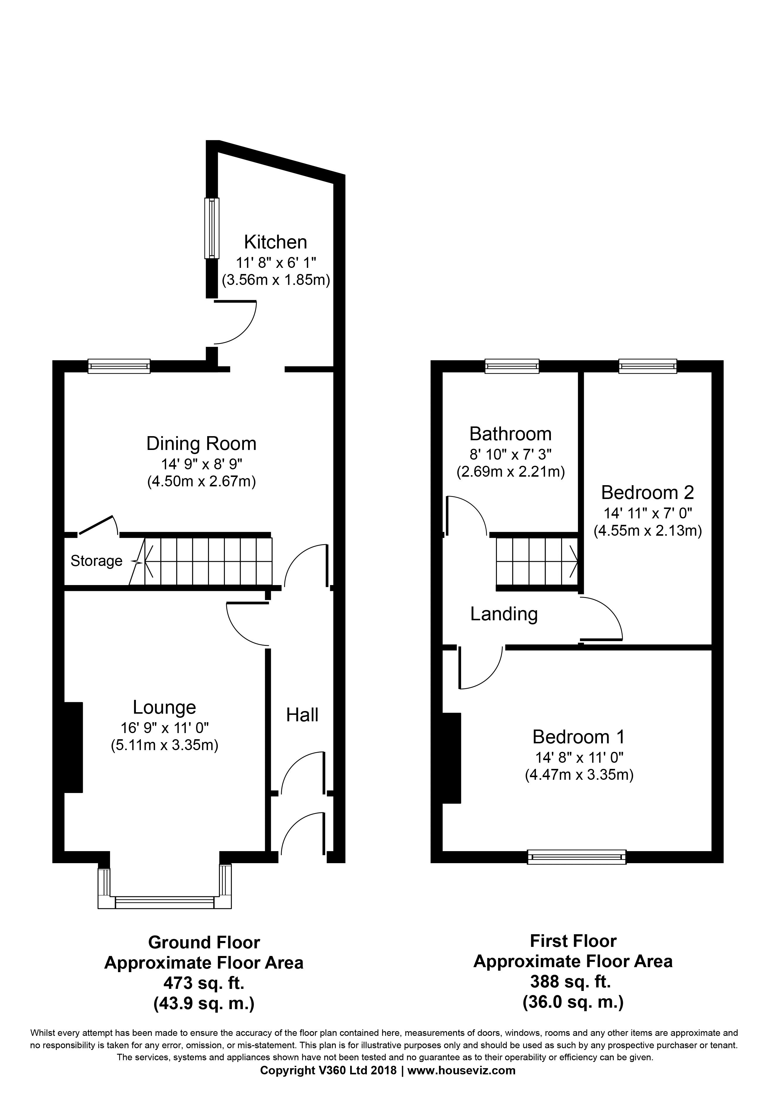 2 Bedrooms Terraced house to rent in Kimberley Street, Coppull PR7