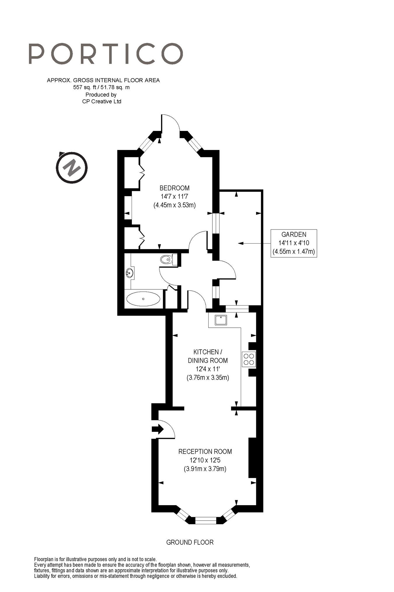 1 Bedrooms Flat to rent in Durrell Road, London SW6