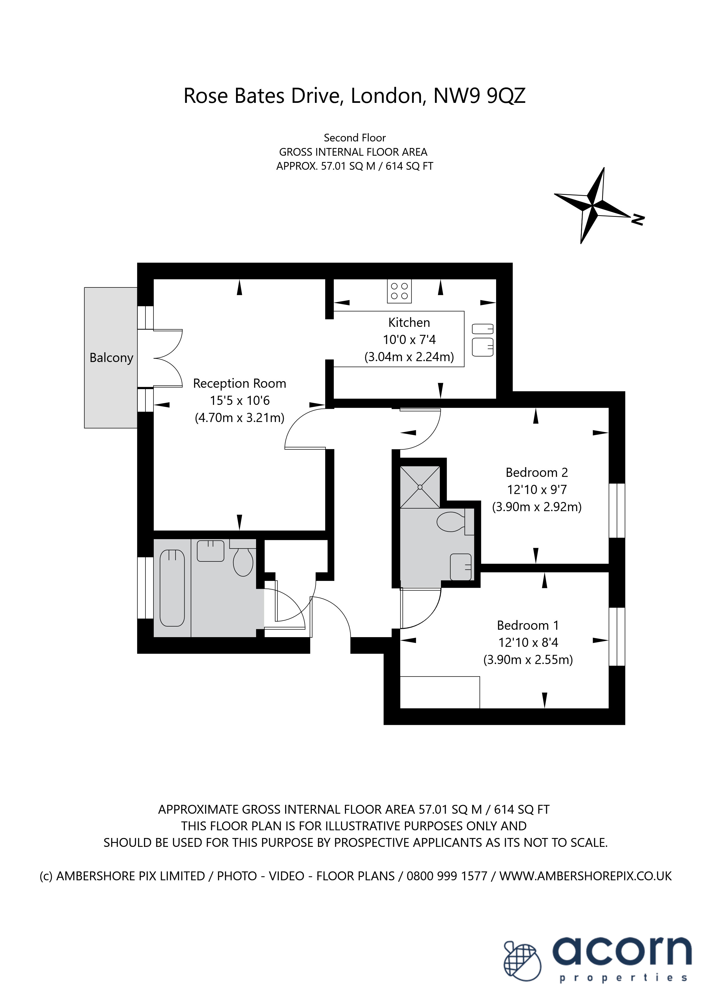 119, Rose Bates Drive, London floorplan