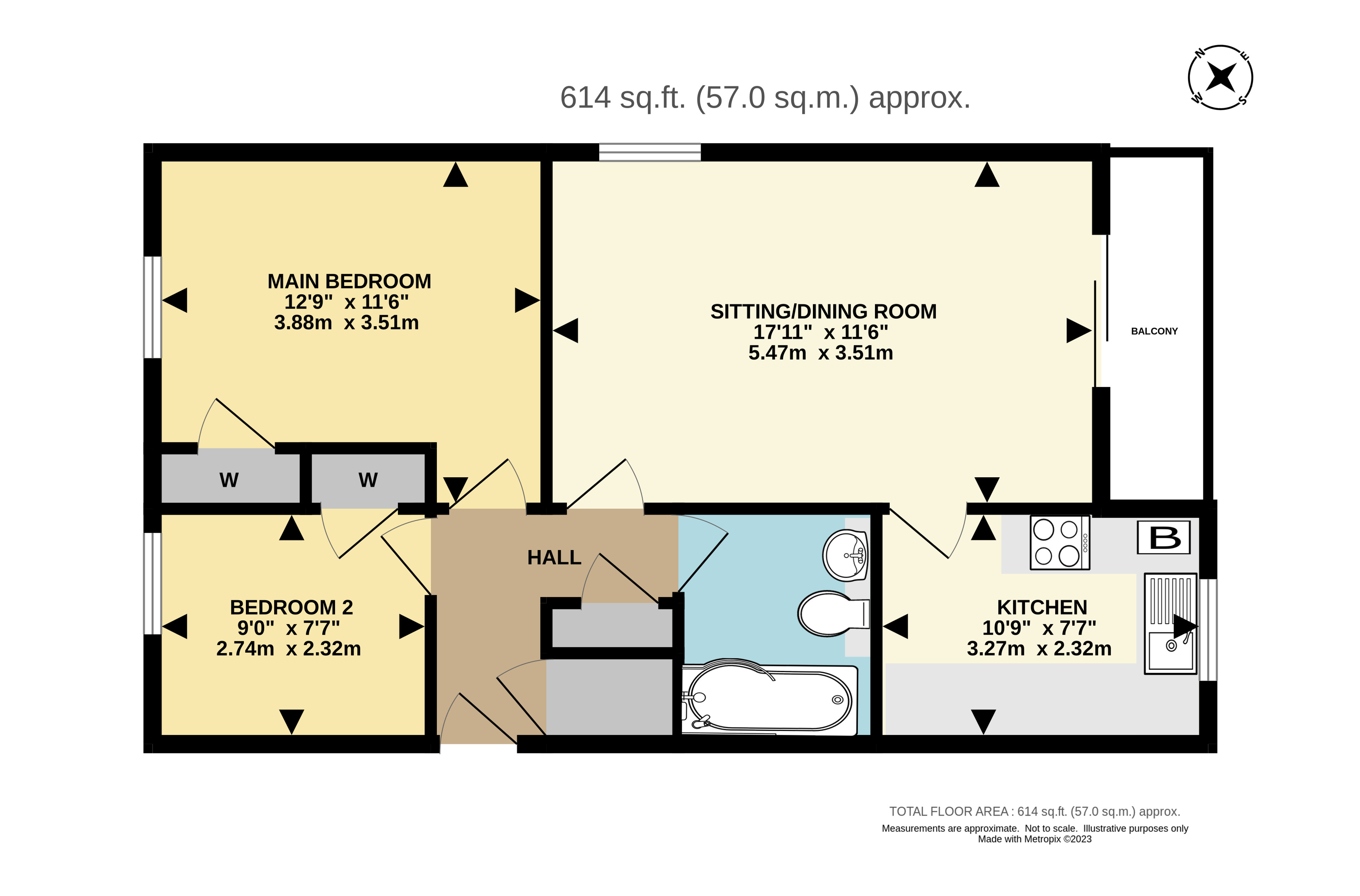 Flat 13, Flanchford House,, Somers Close, Reigate floorplan