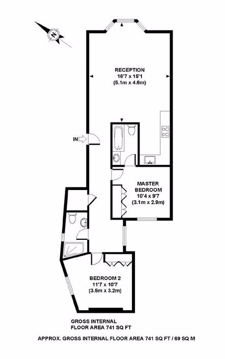 2 Bedrooms Flat to rent in Finborough Road, London SW10