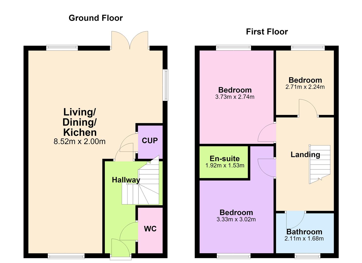 7, Butler Close, Hinckley floorplan