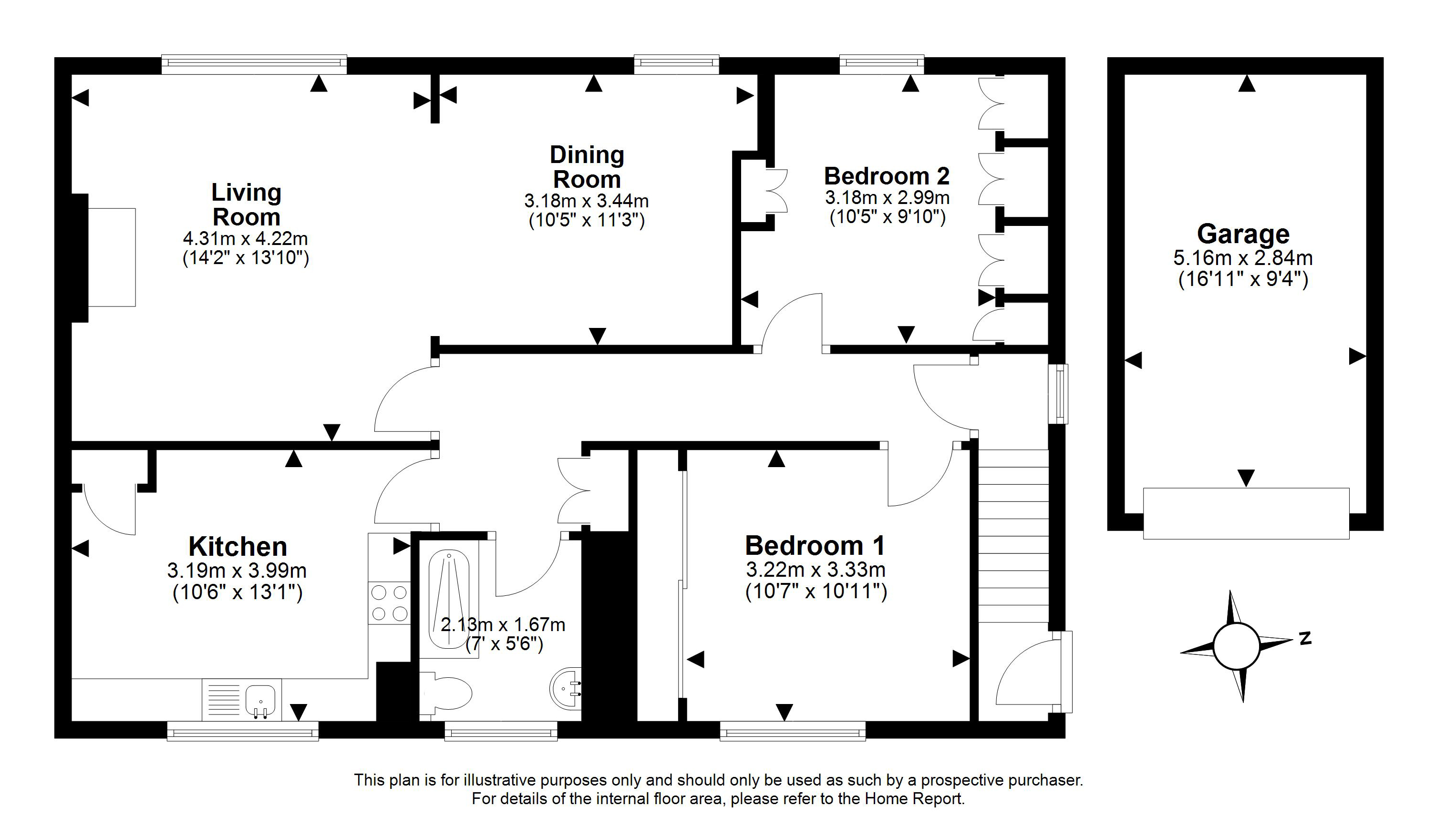 14, Jubilee Crescent, Gorebridge floorplan