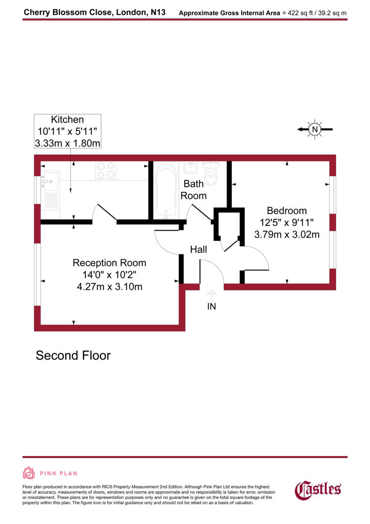 97, Cherry Blossom Close, London floorplan