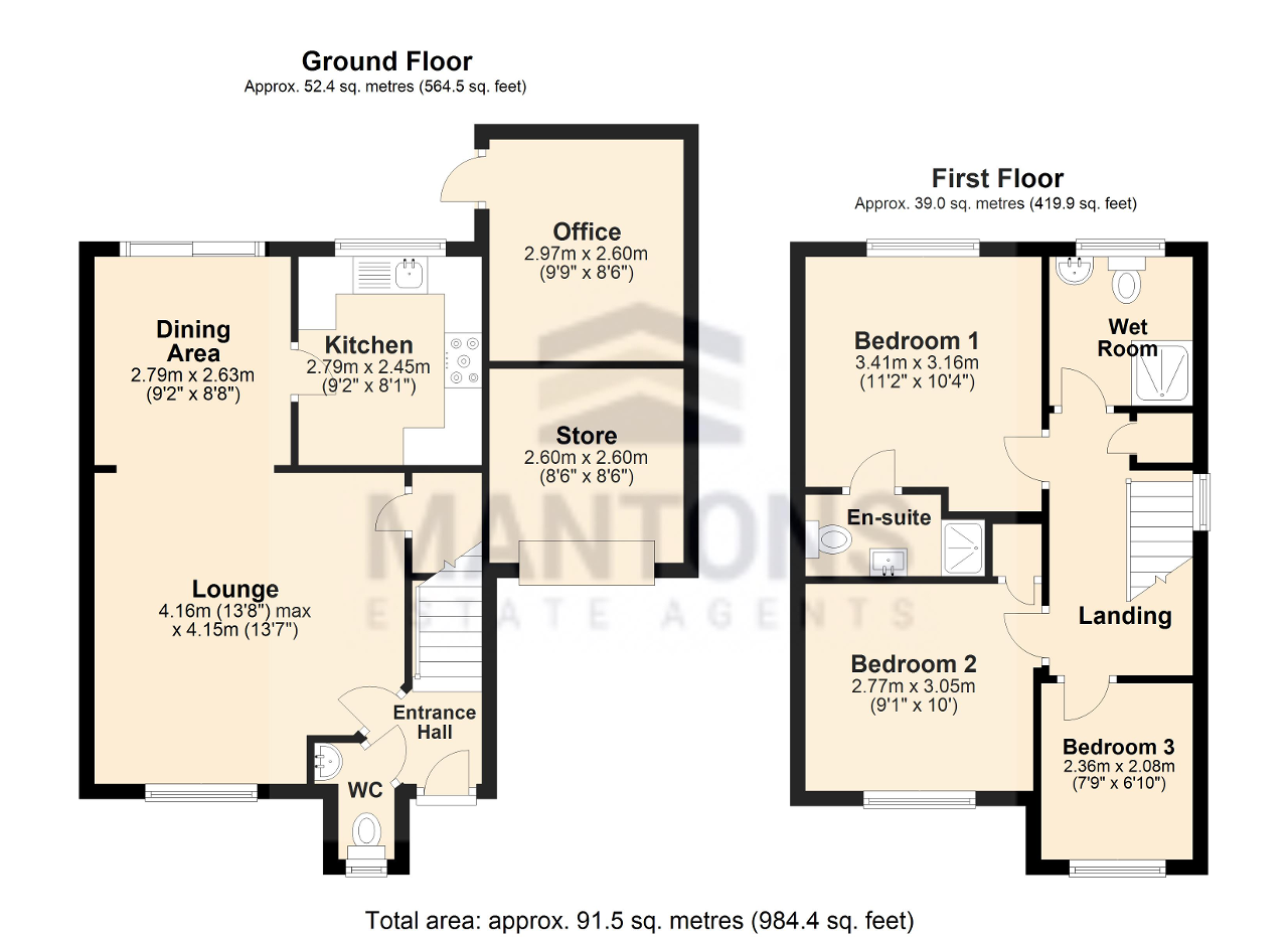 3 Bedrooms Semi-detached house for sale in Fisher Close, Barton Le Clay, Bedfordshire MK45