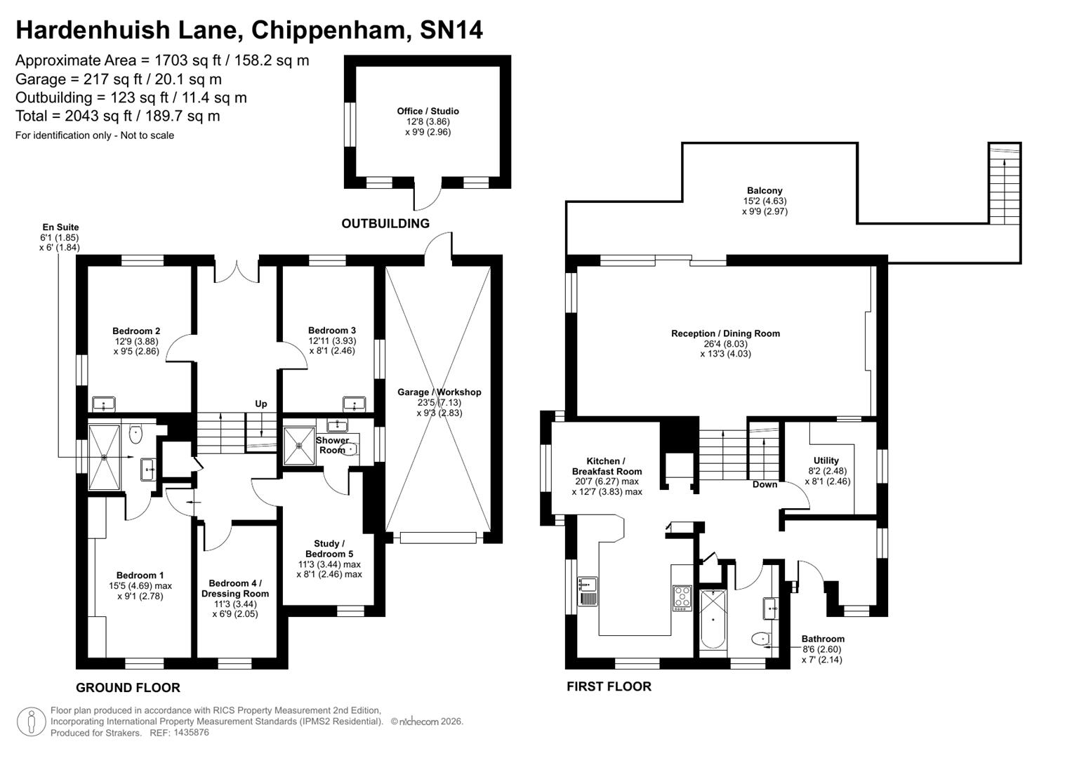 20A, Hardenhuish Lane, Chippenham floorplan