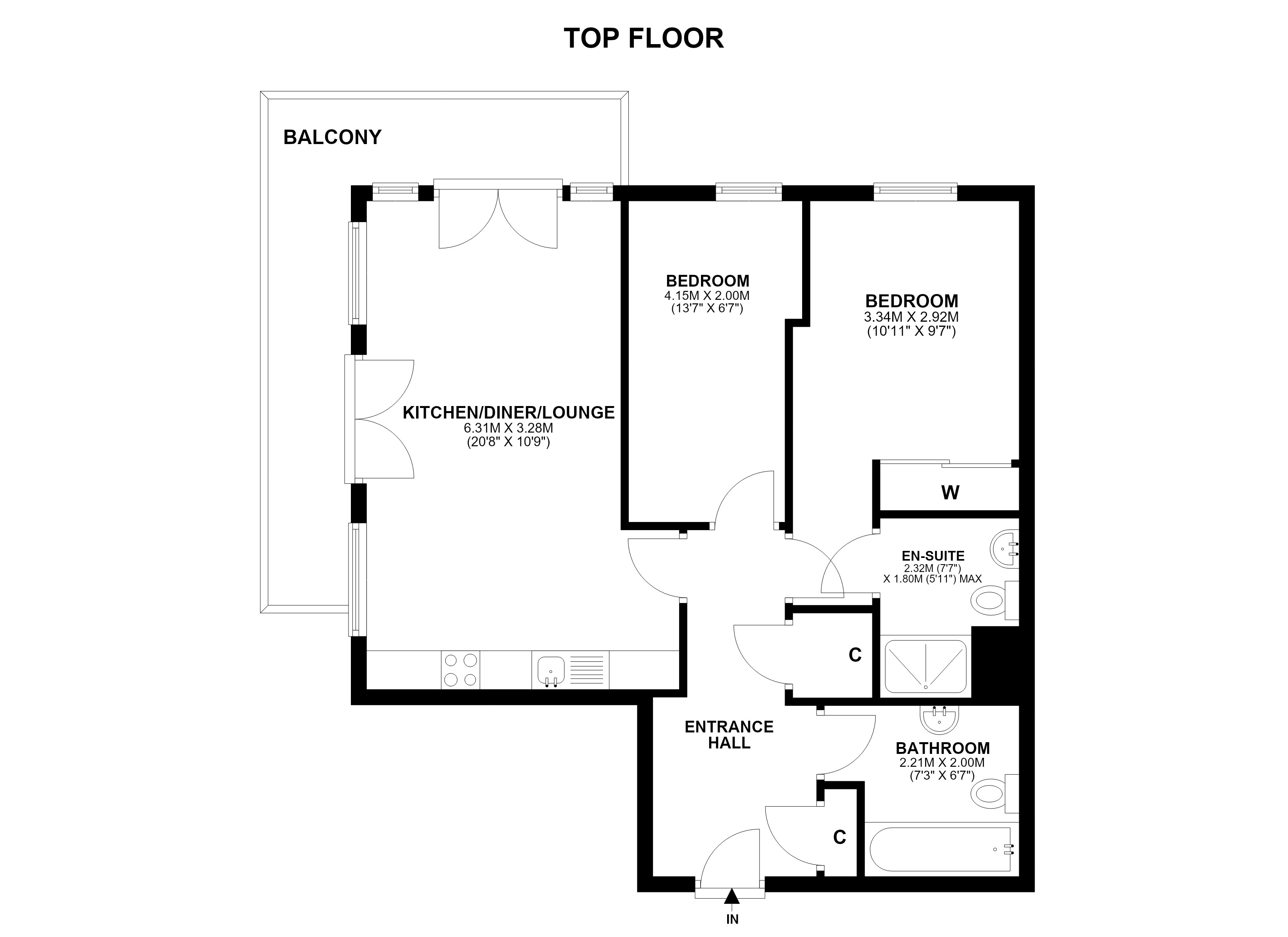 51/15, Waterfront Park, Edinburgh floorplan