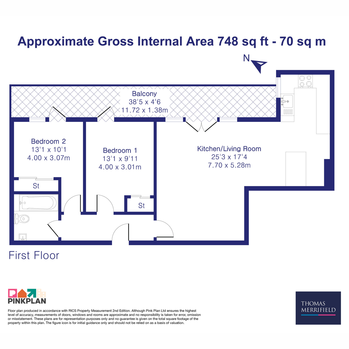 Flat C, Abbey View House  Stert Street, Abingdon floorplan