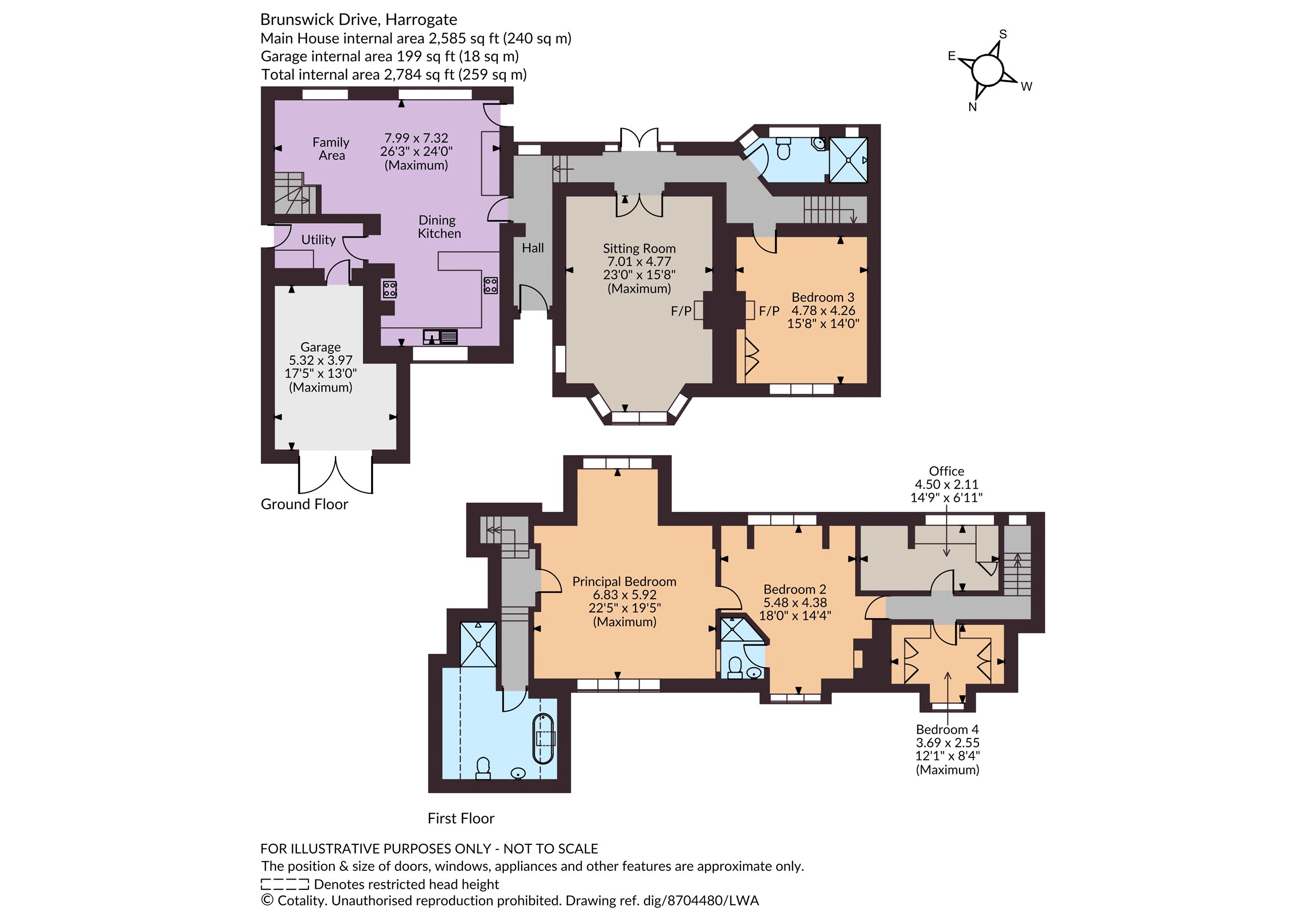 7, Brunswick Drive, North Yorkshire floorplan
