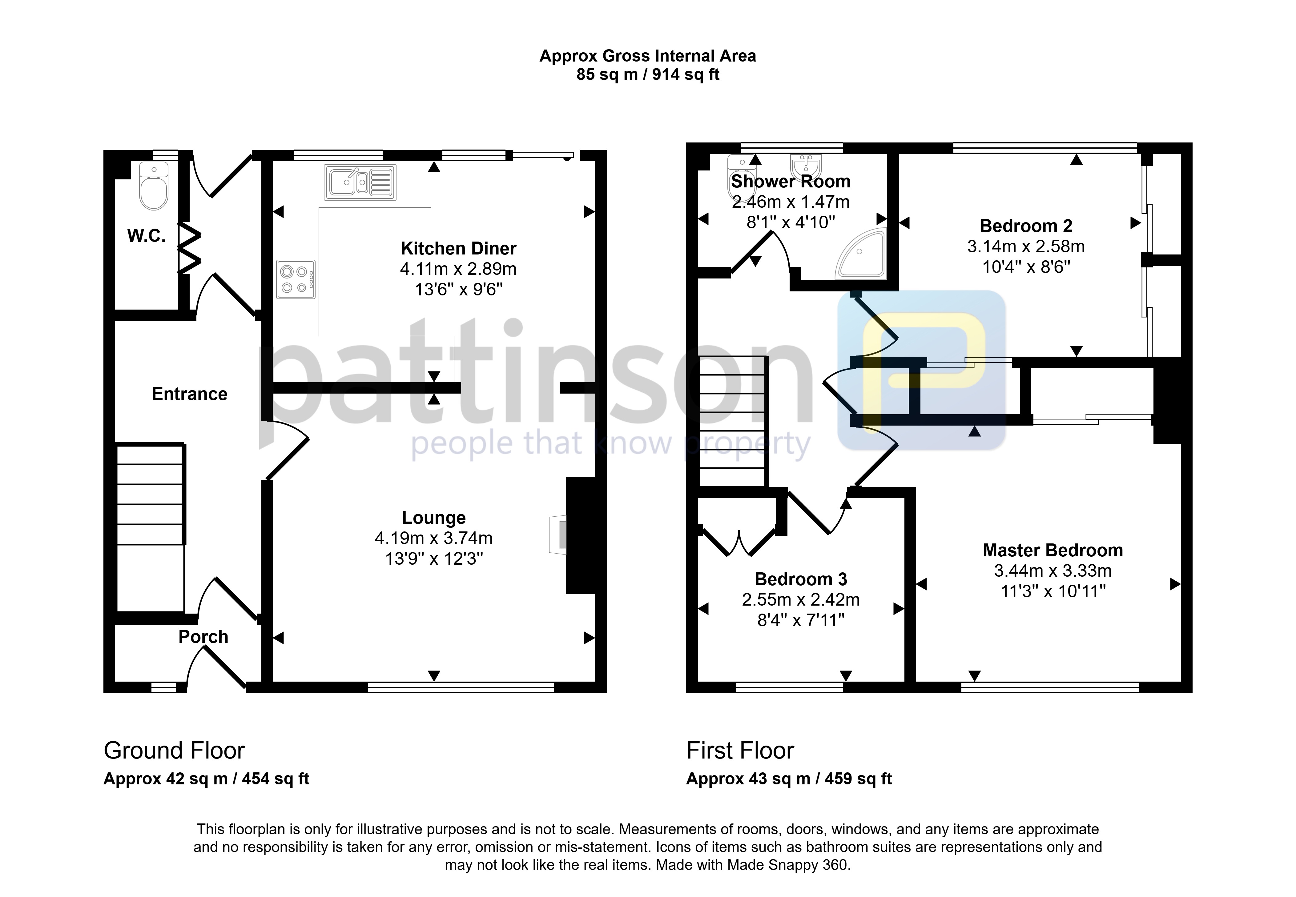 Salisbury Close, Ashington floorplan