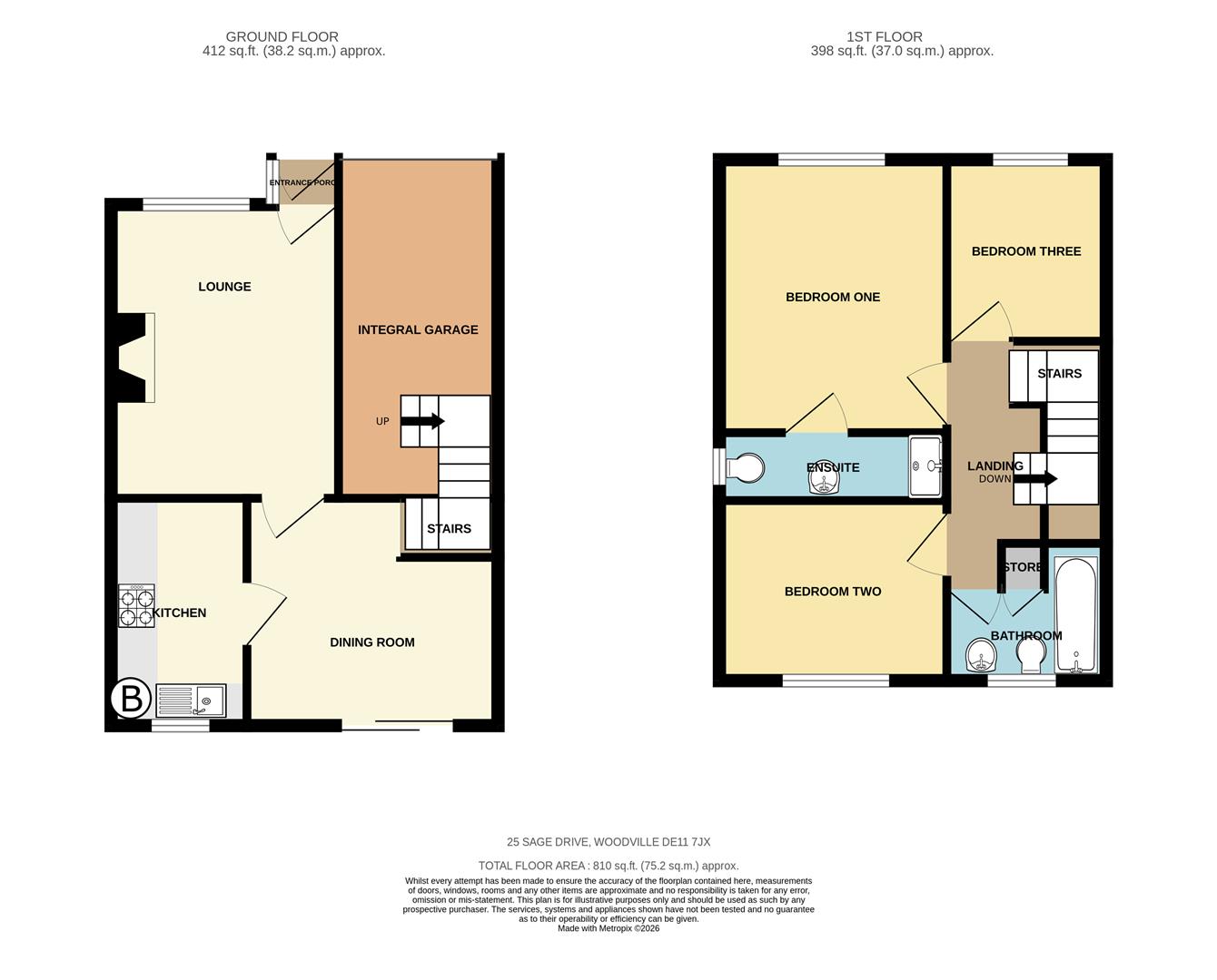 Sage Drive, Swadlincote floorplan