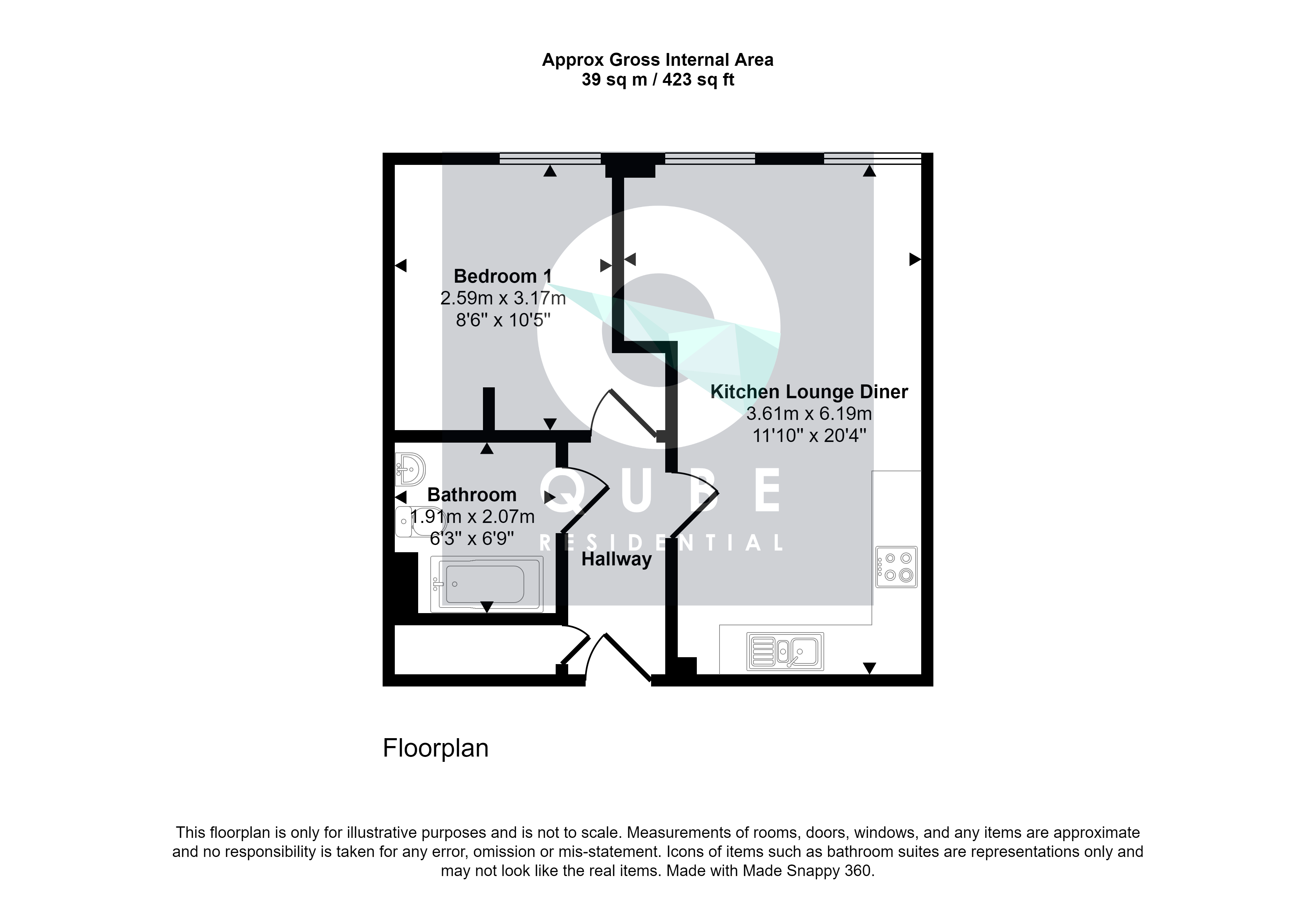 404, Reliance House, Liverpool floorplan