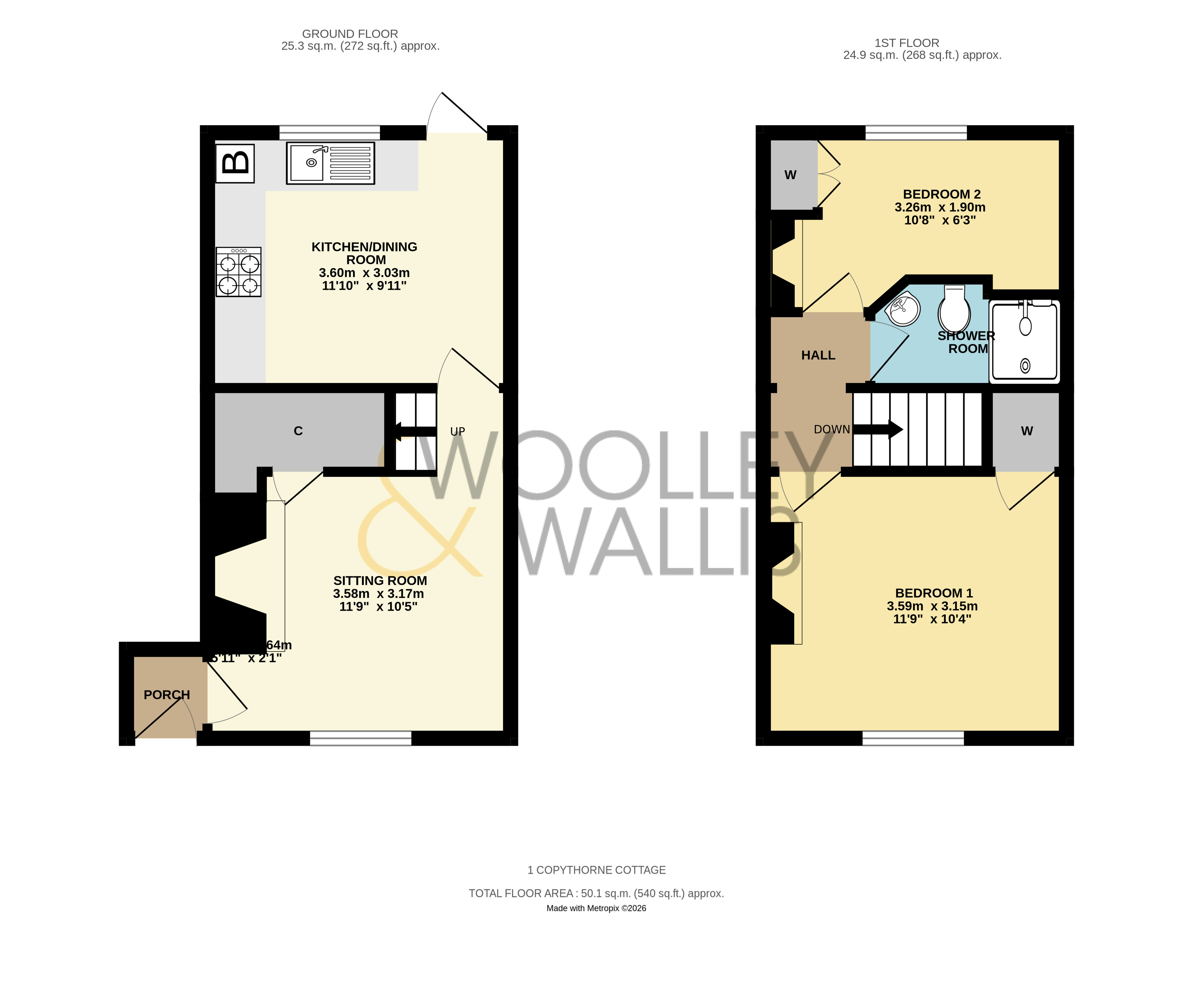 1, Copthorne Cottages, Fawley floorplan