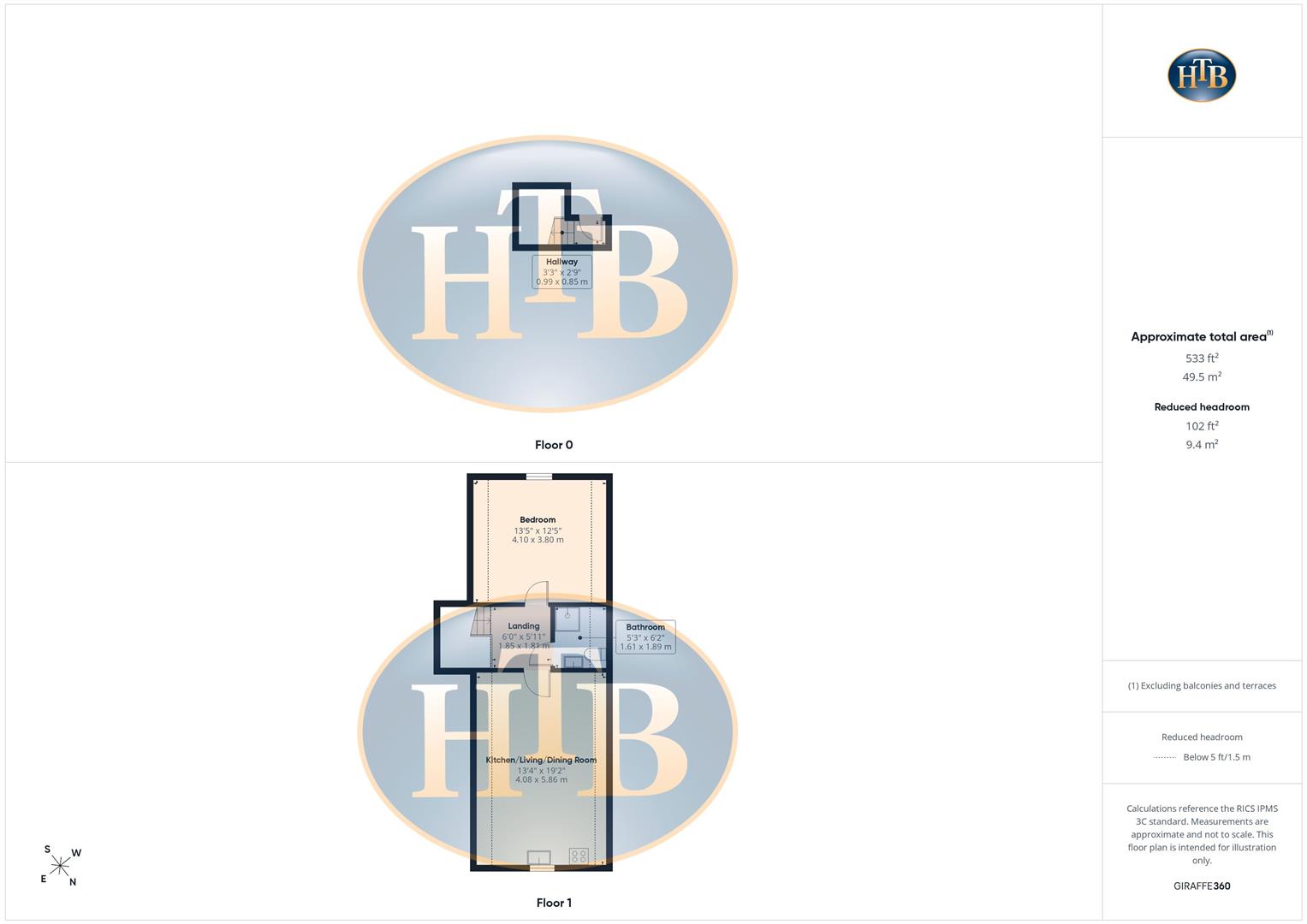 Flat 4, 45, Cambridge Road, Walton-On-Thames floorplan
