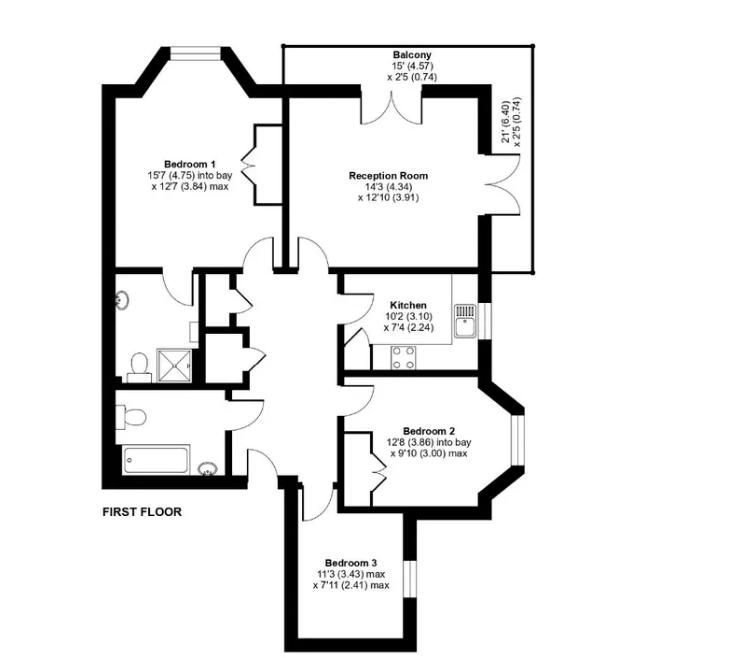 Chambers Walk, Stanmore floorplan