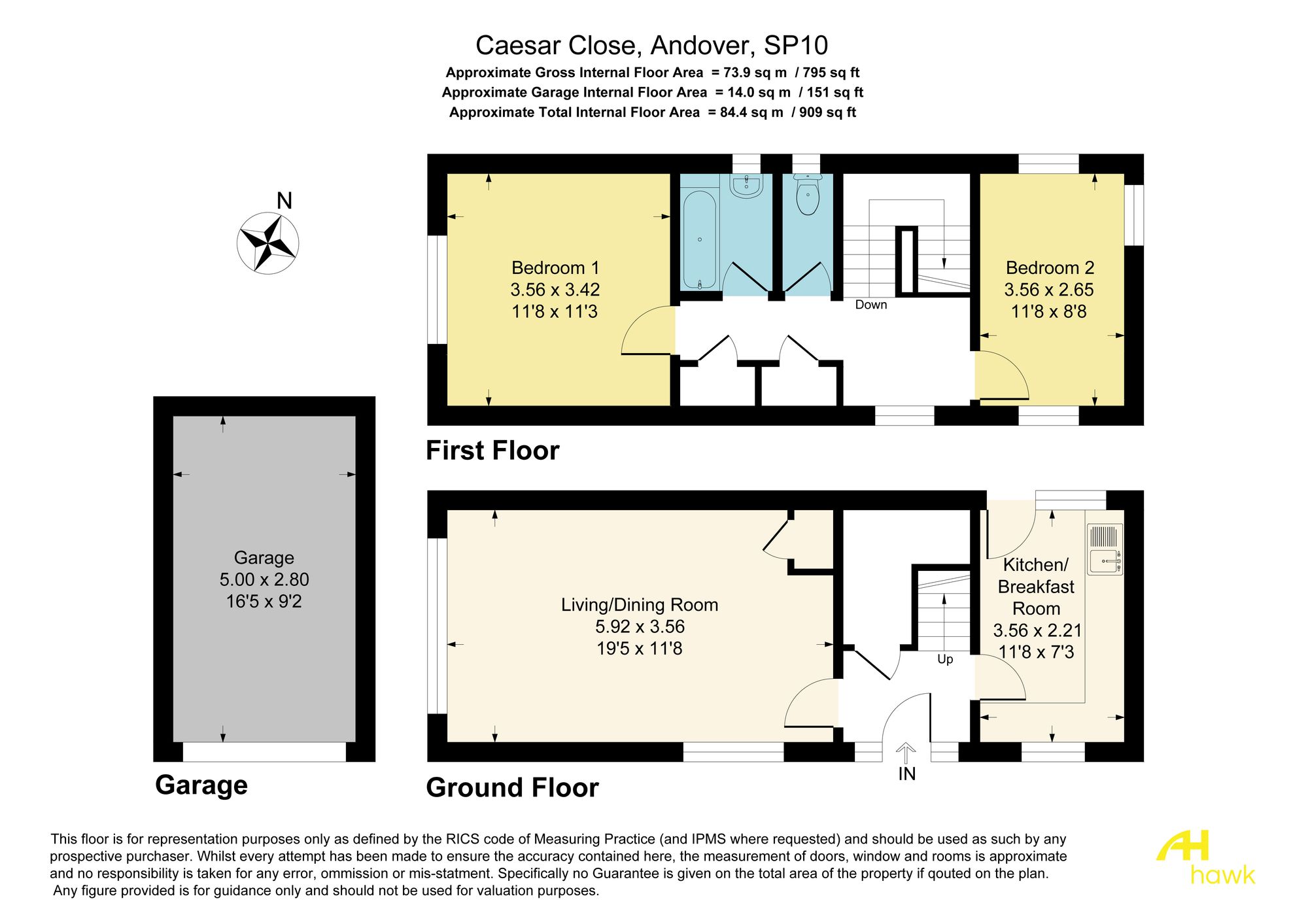 24 Caesar Close, Andover floorplan