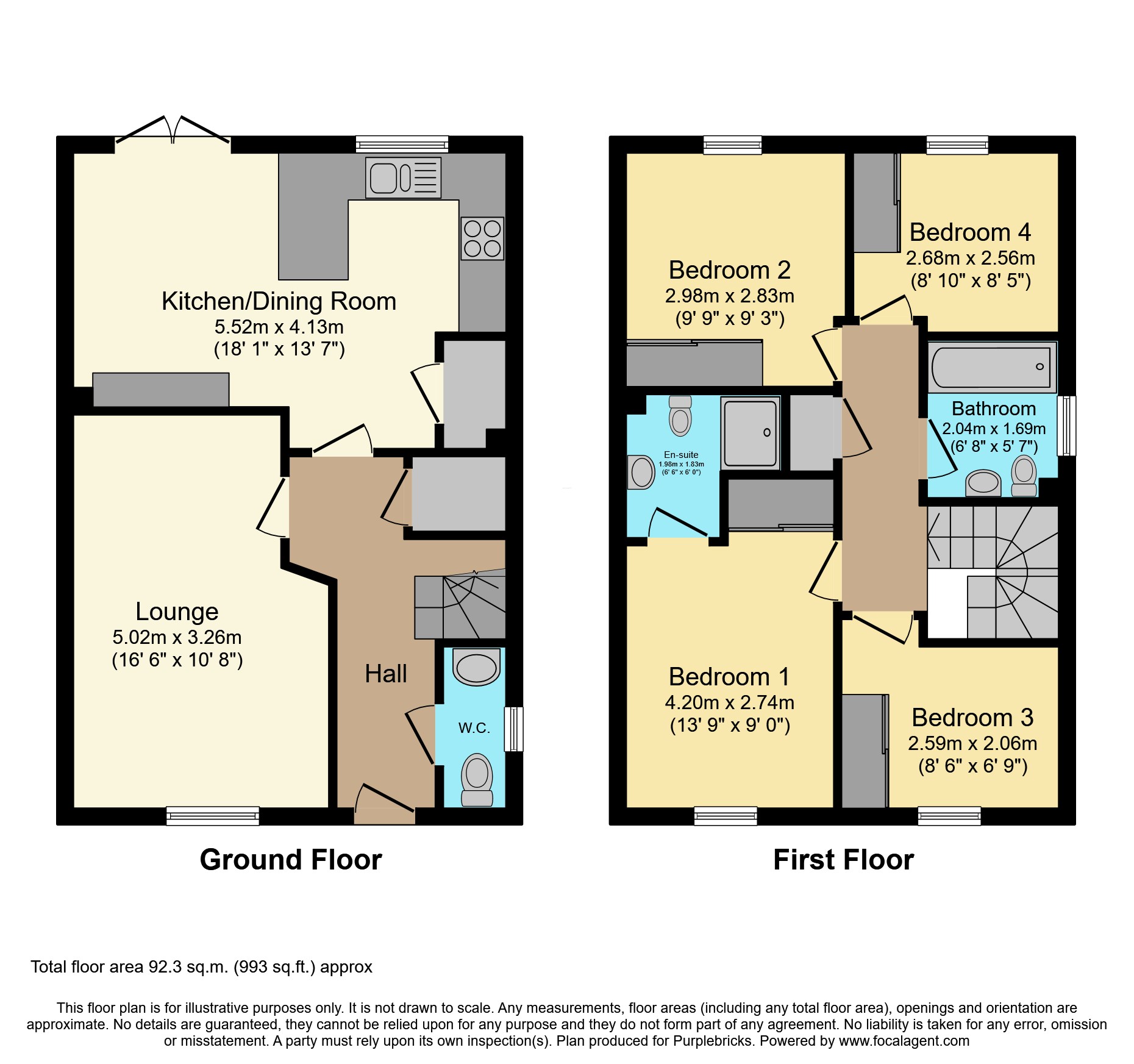 176, Hattersley Road West, Hyde floorplan