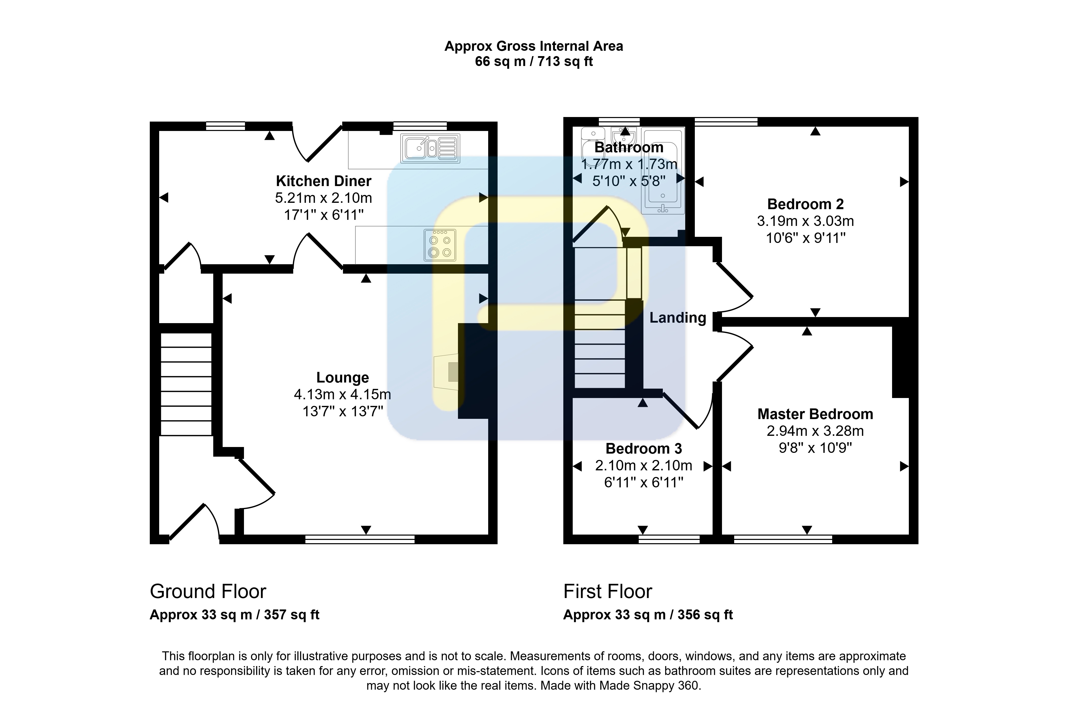 4, Jubilee Place, Seahouses floorplan