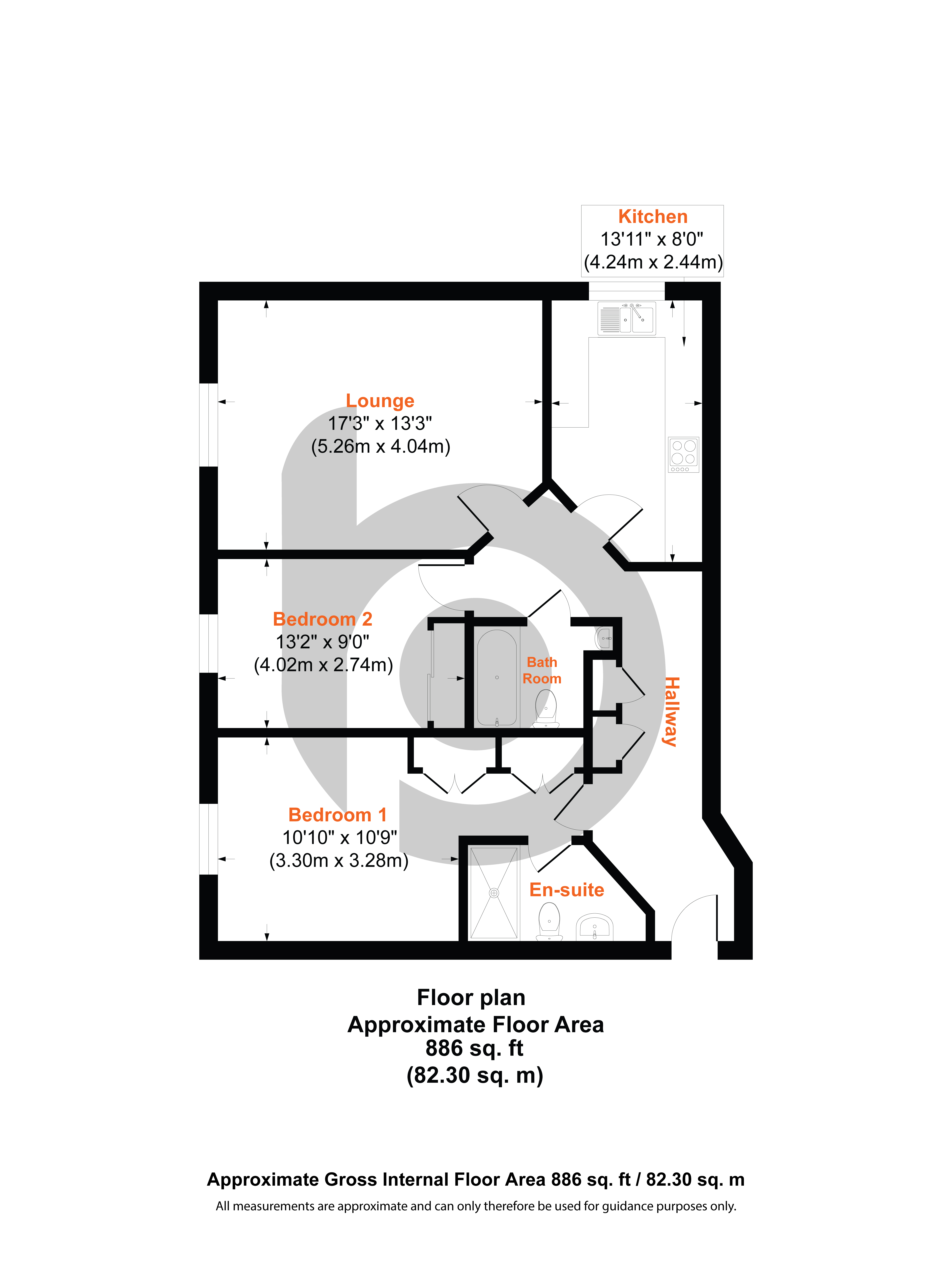 Apartment 5, 7, Ricketts Close, Weymouth floorplan