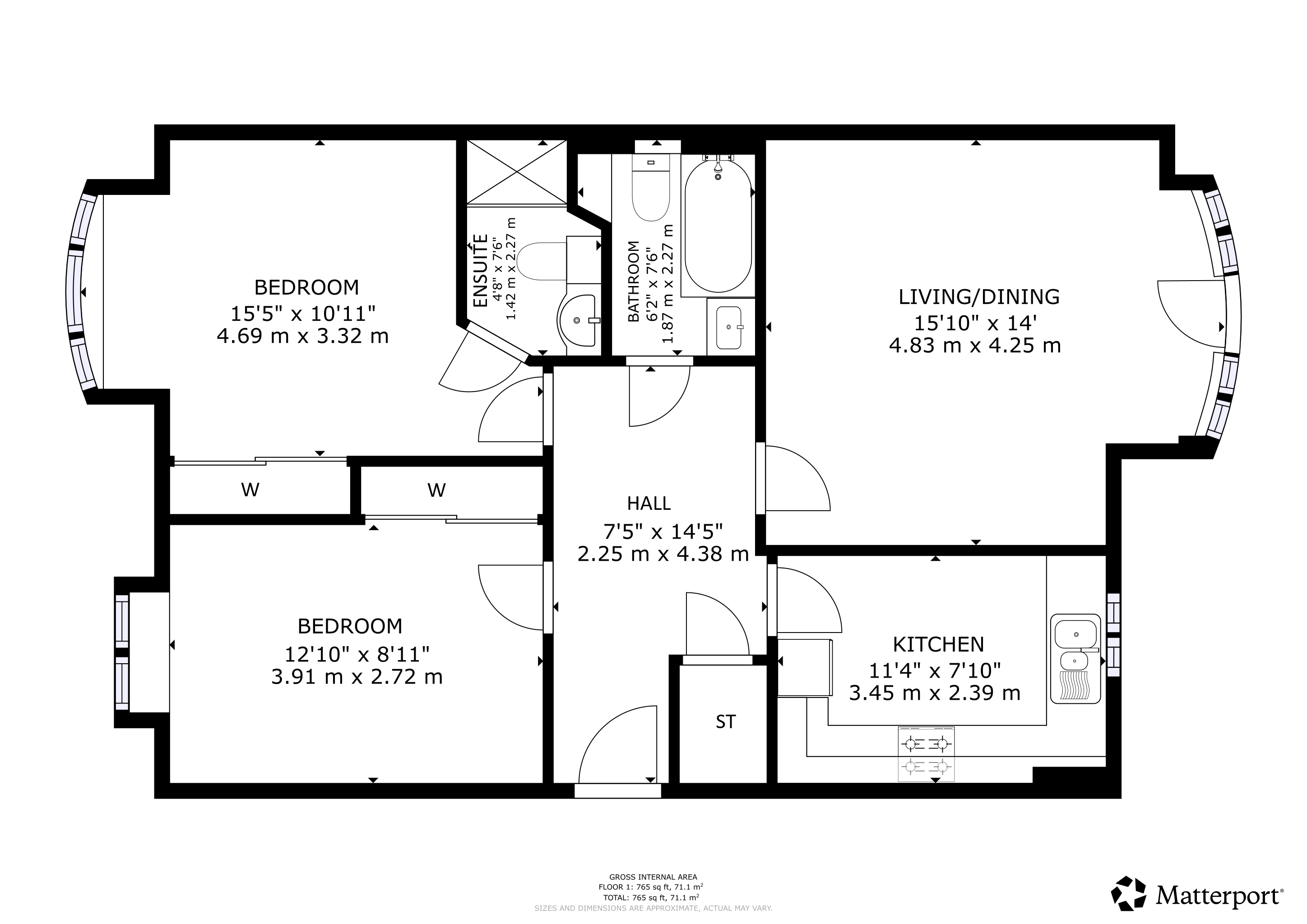 38, Fernlea, Glasgow floorplan