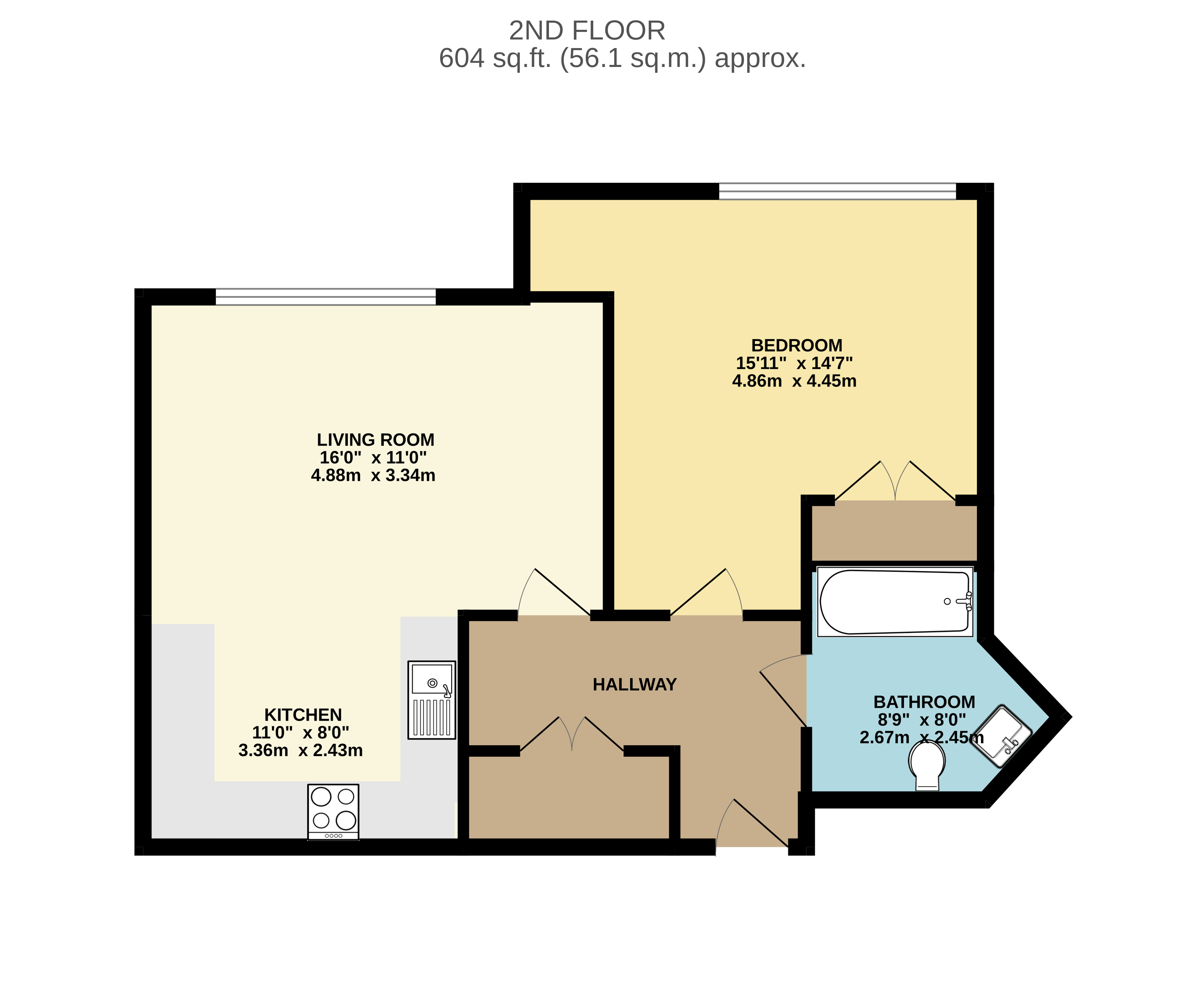 Flat 22, Blue Bell Court, Sovereign Way, Tonbridge floorplan