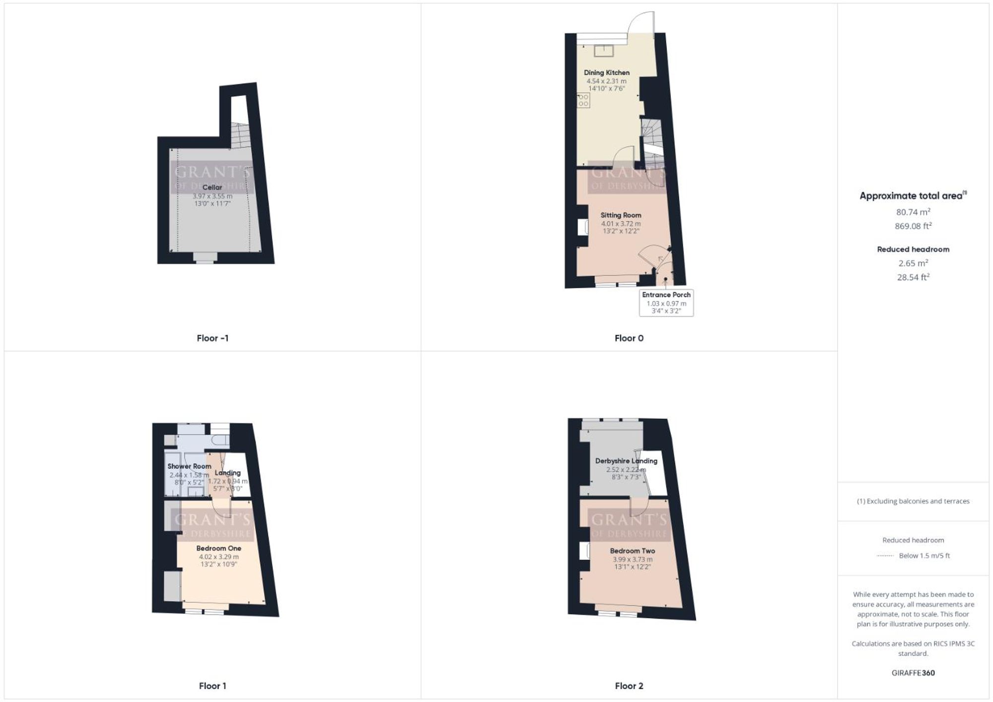 27 Coldwell Street, Matlock floorplan
