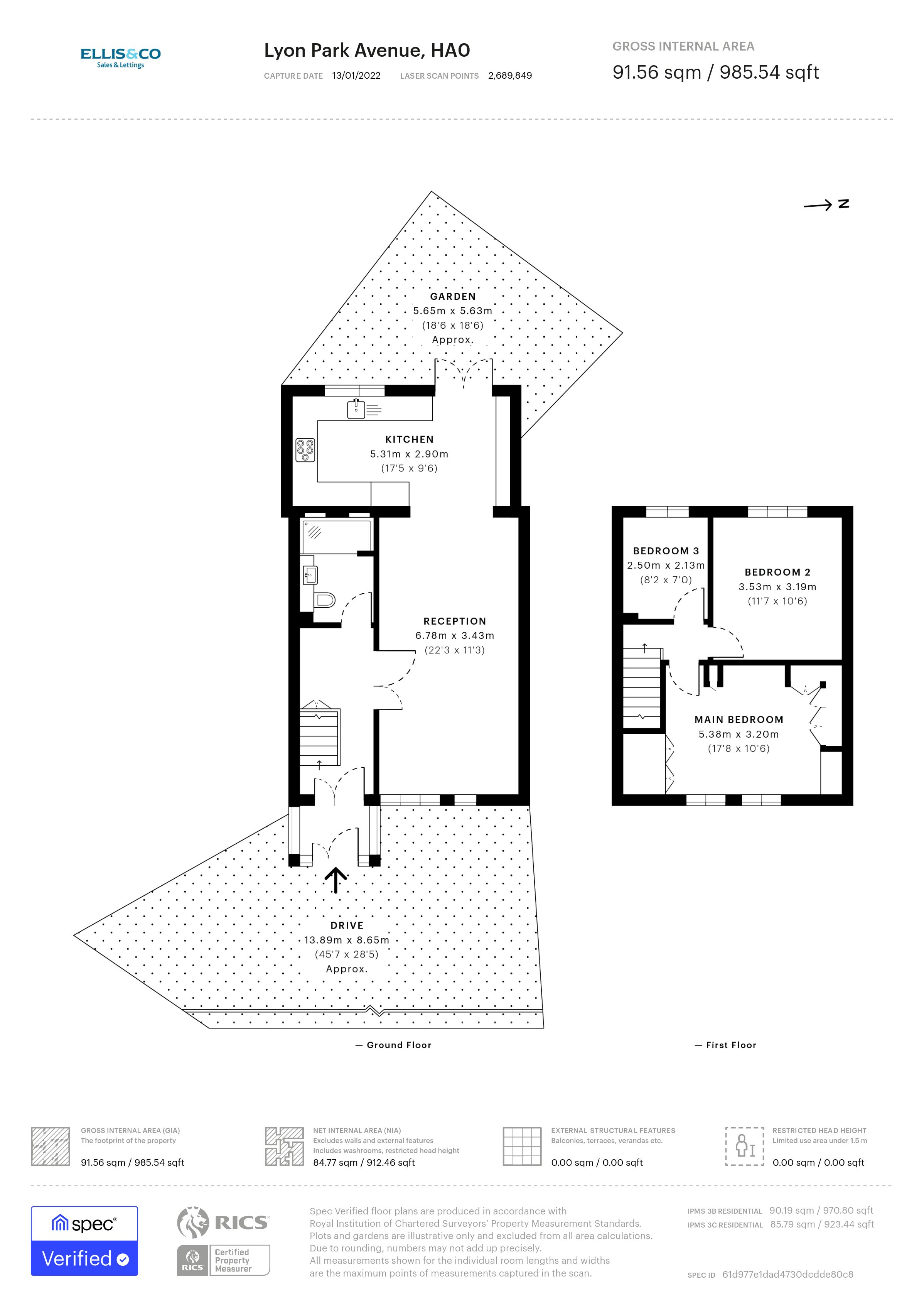 60, Lyon Park Avenue, Wembley floorplan