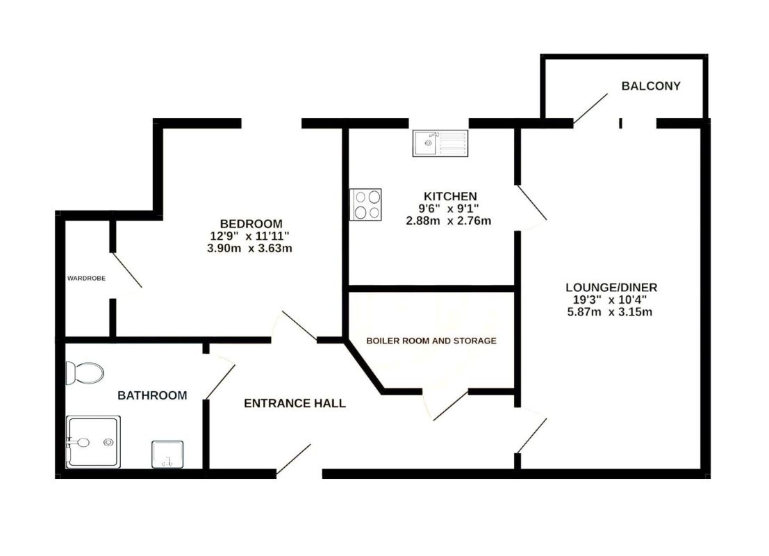 17 Oakhill Place, High View, Bedford floorplan