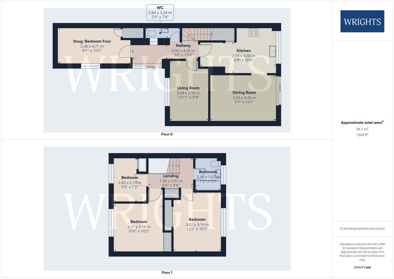 15, Worcester Road, HATFIELD floorplan