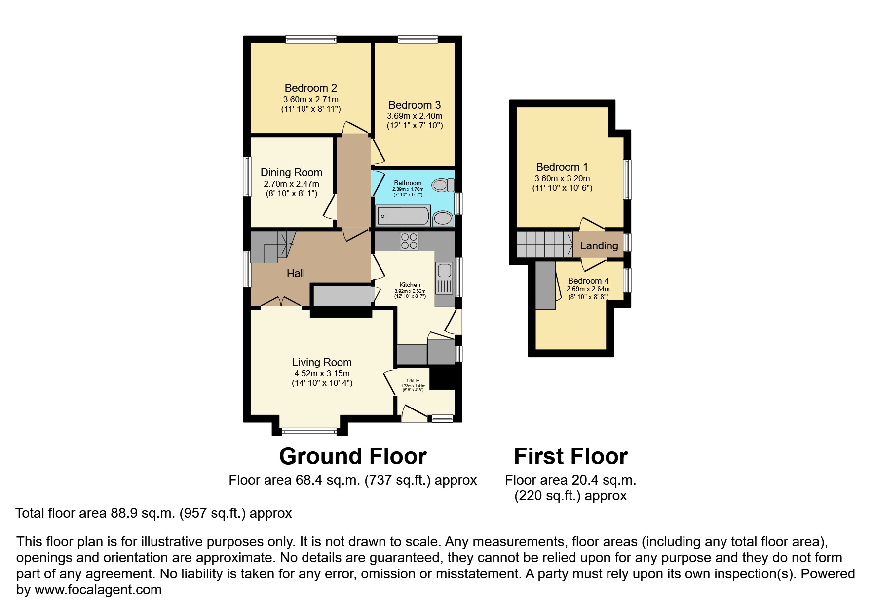 21, Epworth Road, Rhyl floorplan