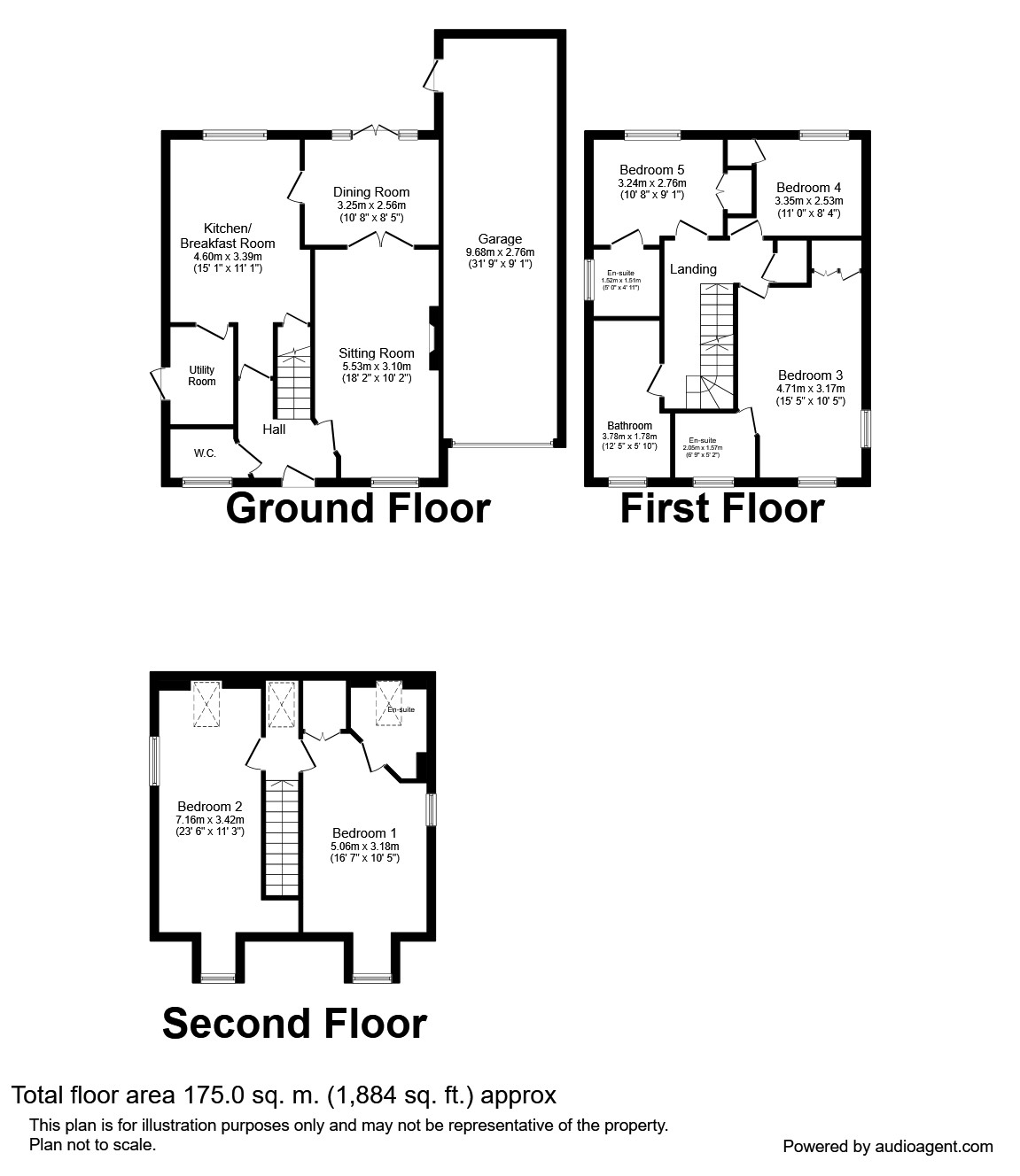 Saxby Close, Barnham, Bognor Regis, West Sussex, PO22 floorplan