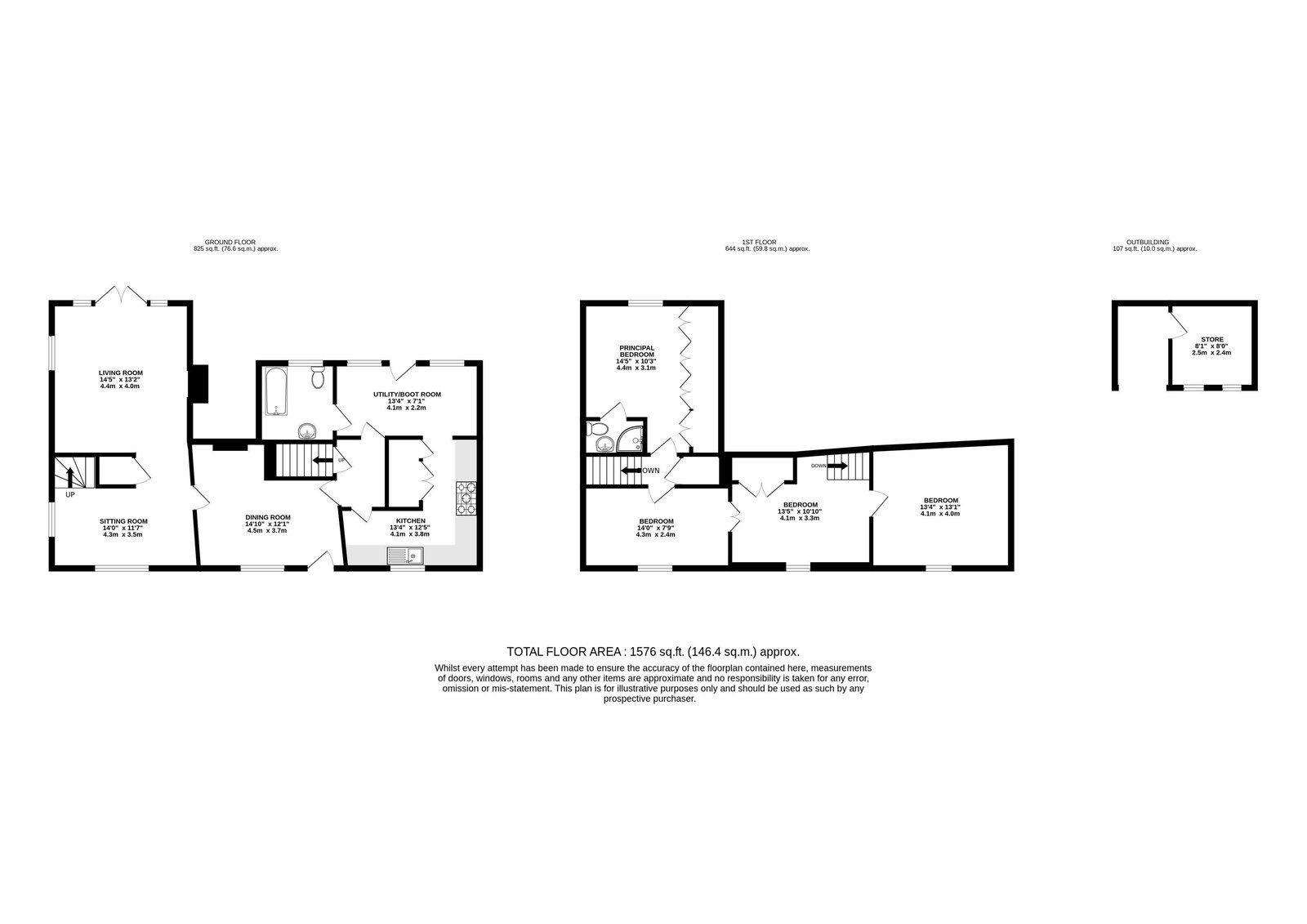 April Cottage, Back Lane, Chelmsford floorplan