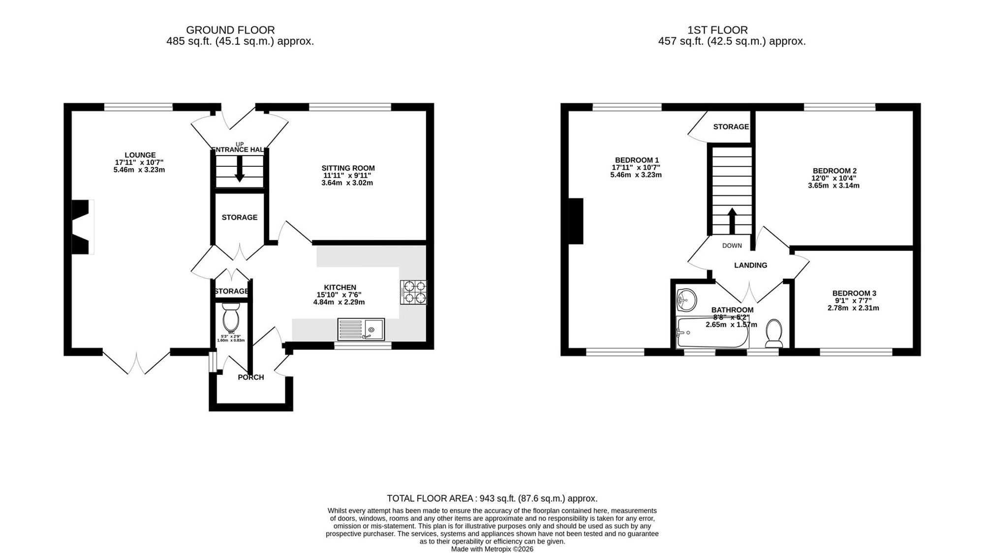 29 Mornington Road, Chesterfield floorplan