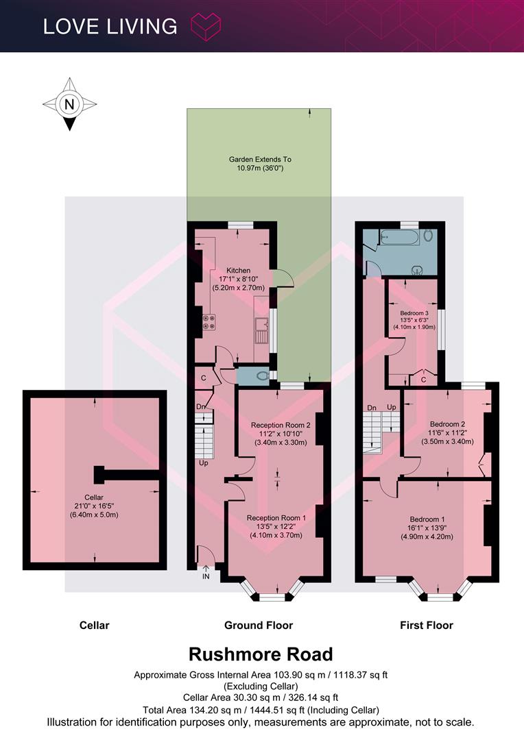 126, Rushmore Road, London floorplan