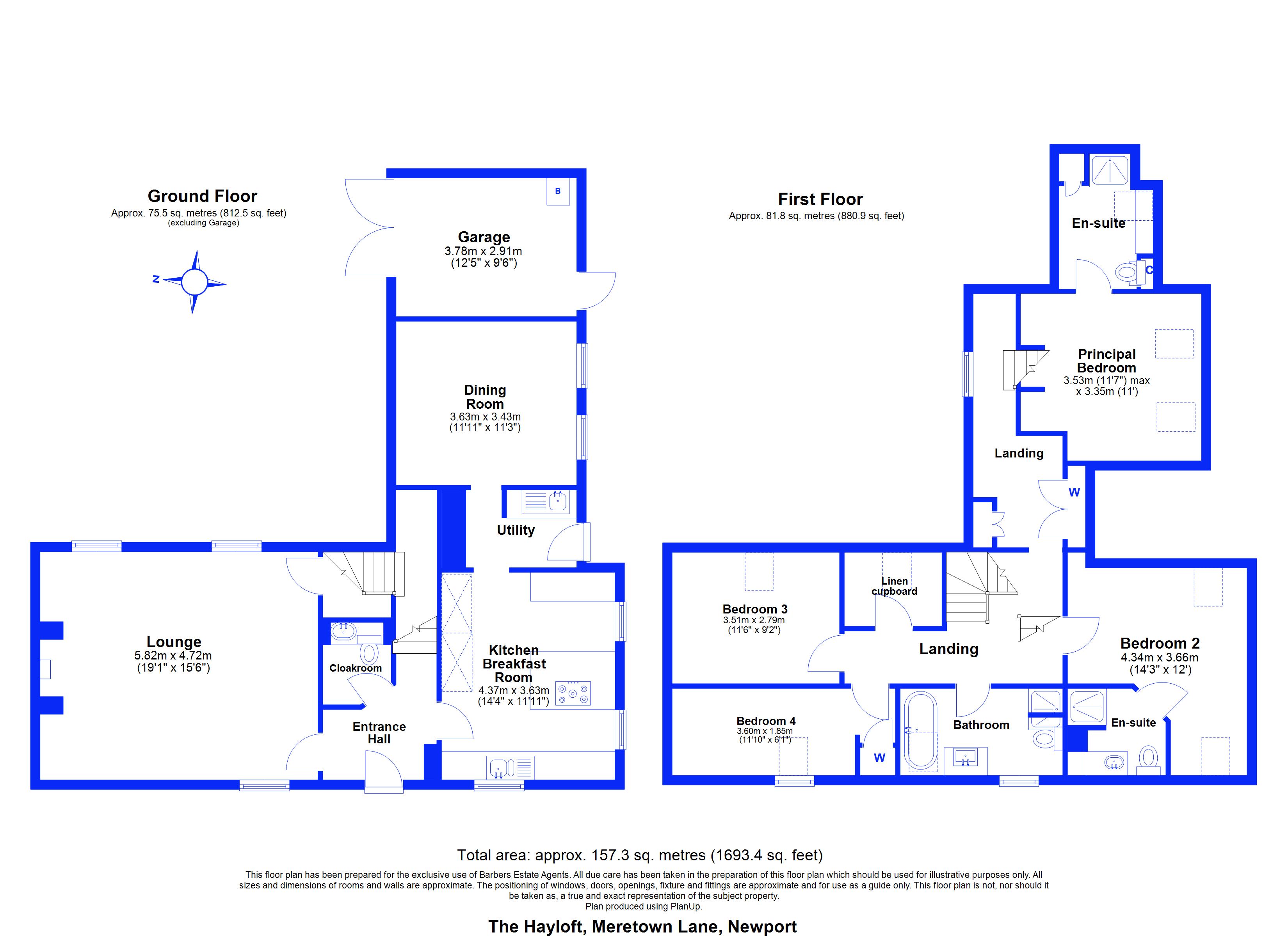 The Hayloft, Meretown, Newport floorplan