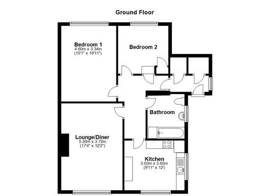 1 Bedrooms Flat to rent in New Barn Lane, North Bersted, Bognor Regis PO21